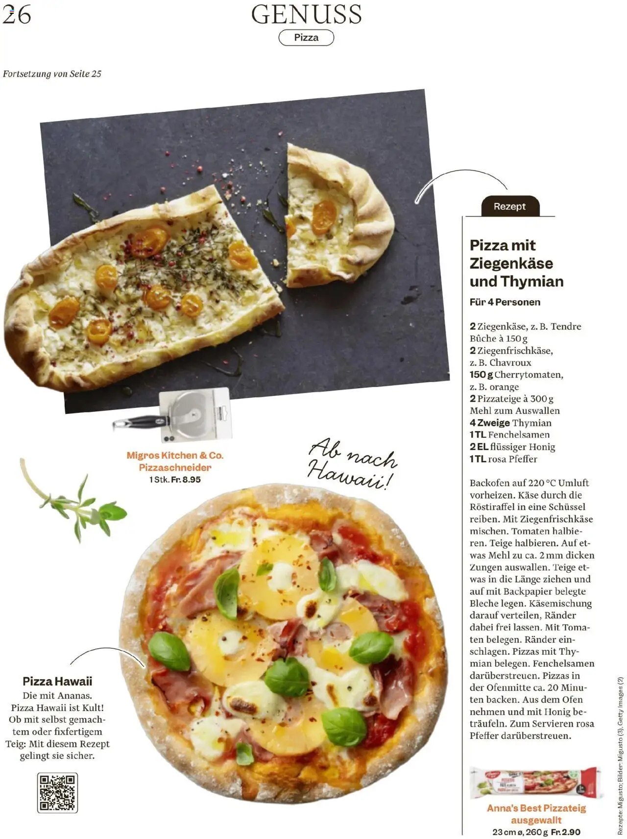 Migros - Magazin ab 12.08.2025 | Seite: 26 | Produkte: Ziegenkäse, Tomaten, Backofen, Pfeffer