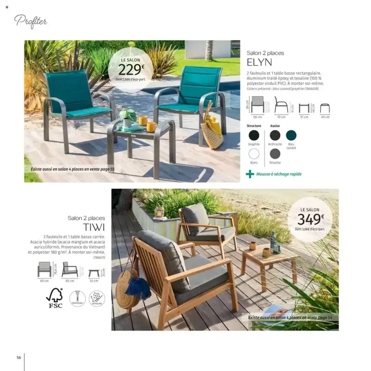  | Page: 56 | Produits: Noisette, Mousse, Table basse, Table