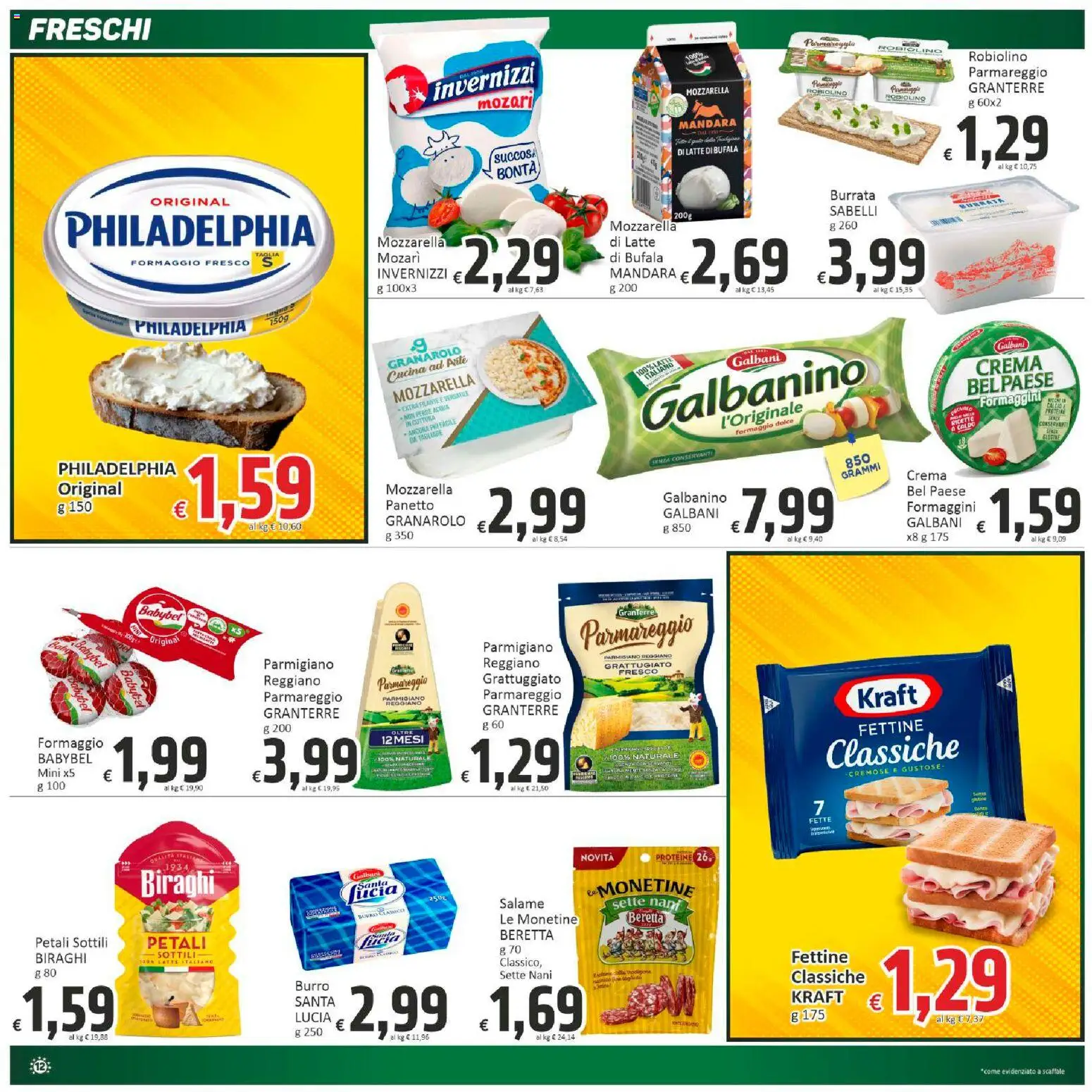 Volantino Paghi Poco del 21.11.2025 | Pagina: 12 | Prodotti: Crema, Parmigiano reggiano, Parmigiano, Burrata