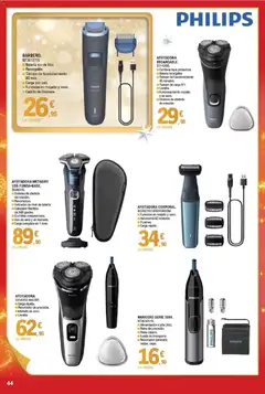 Vista previa E.Leclerc folleto válido desde el 03.12.2025 | Página: 44 | Productos: Cepillo, Afeitadora, USB, Batería