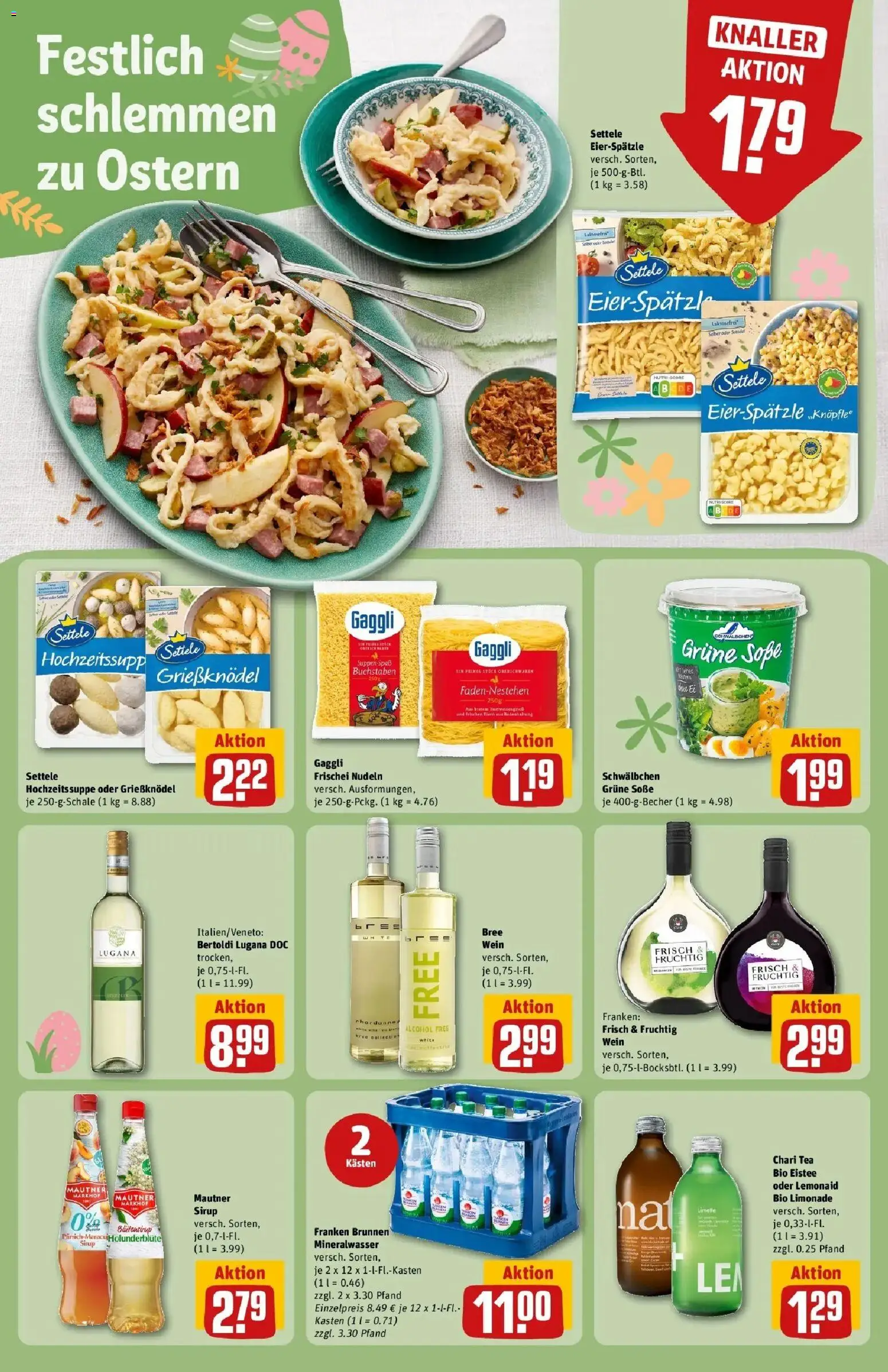 Rewe Prospekt Dachau	 – gültig ab 30.03.2026 | Seite: 23 | Produkte: Sirup, Limette, Wein, Nudeln