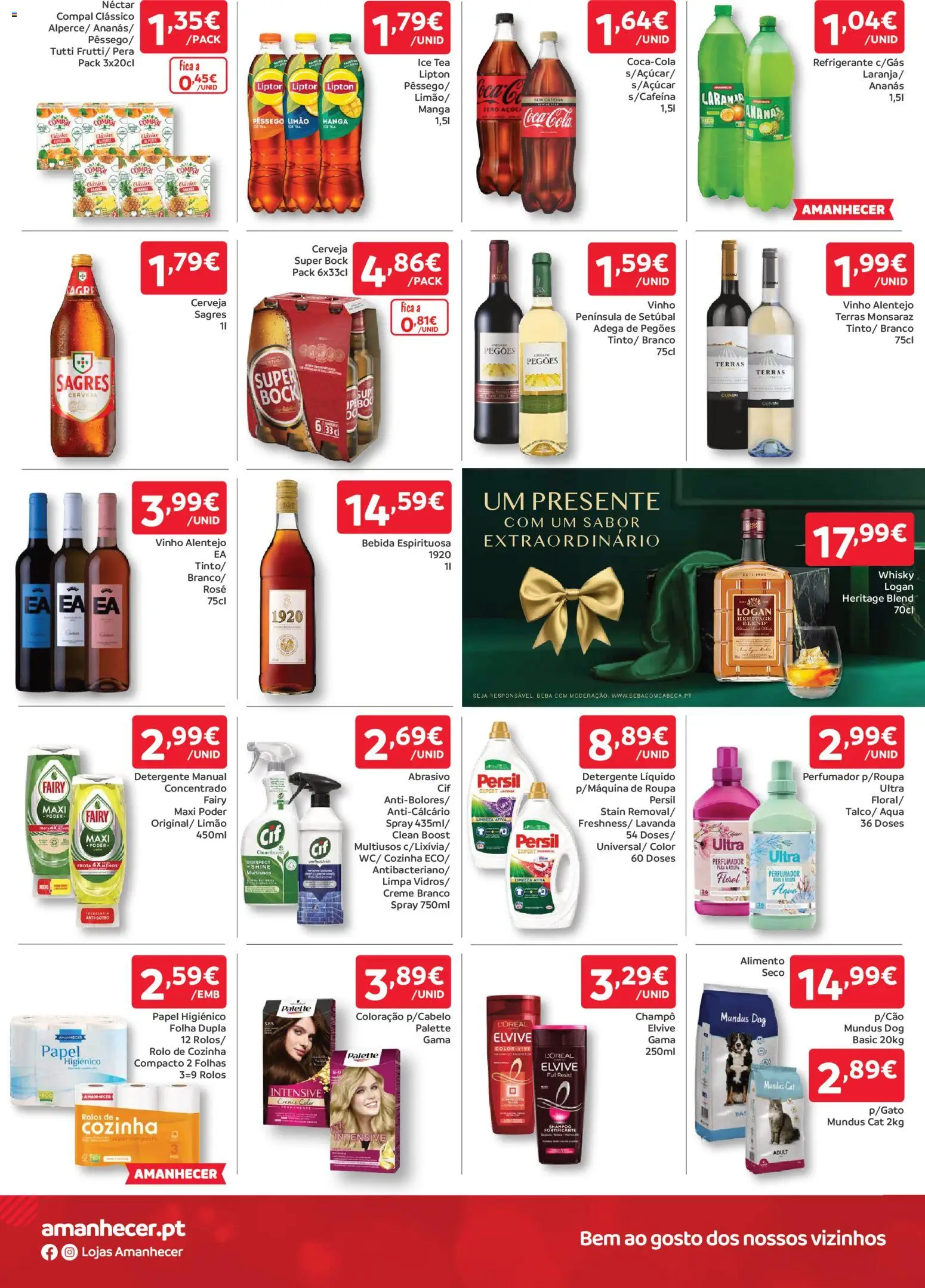 Amanhecer folheto │ válido de 27.11.2025 | Página: 4 | Produtos: Detergente, Vinho, Cerveja, Creme