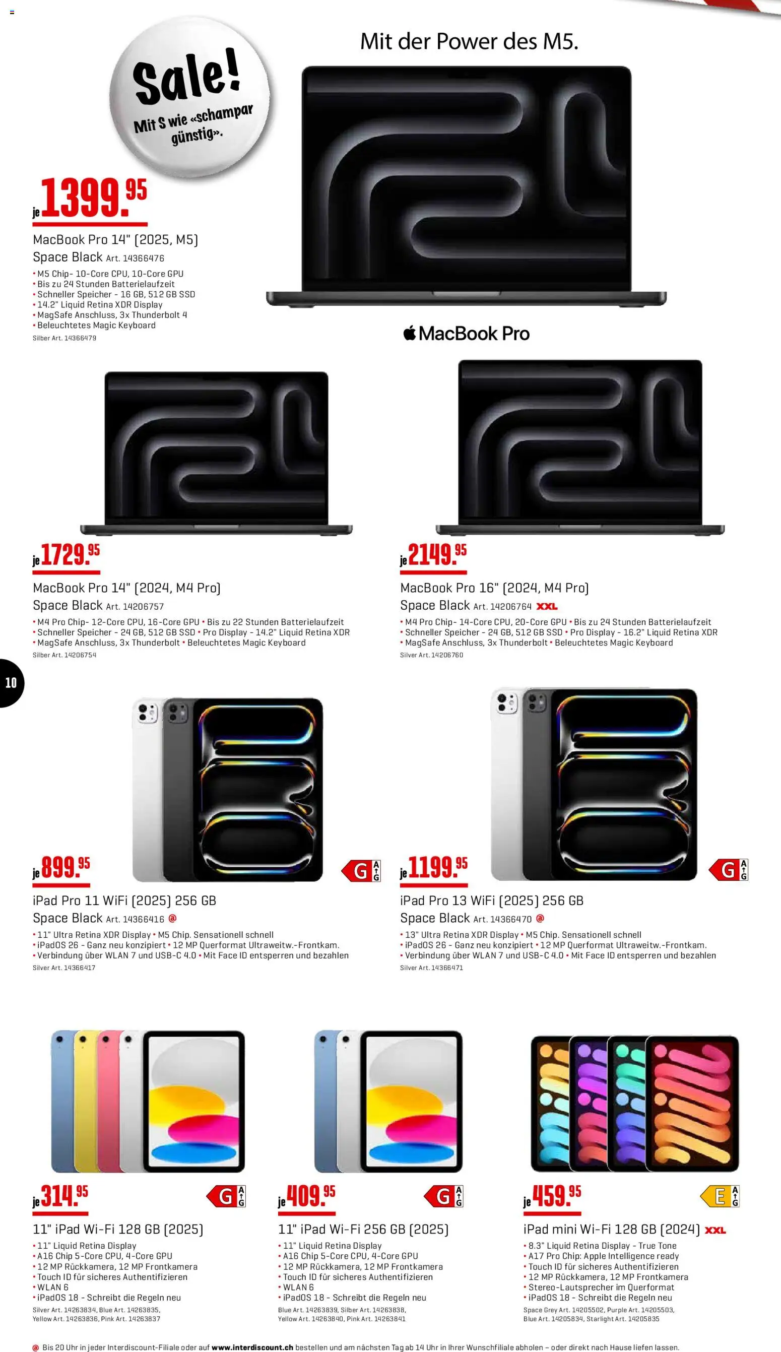Interdiscount Aktionen – gültig ab 22.12.2025 | Seite: 10 | Produkte: Apple, Macbook, Ipad