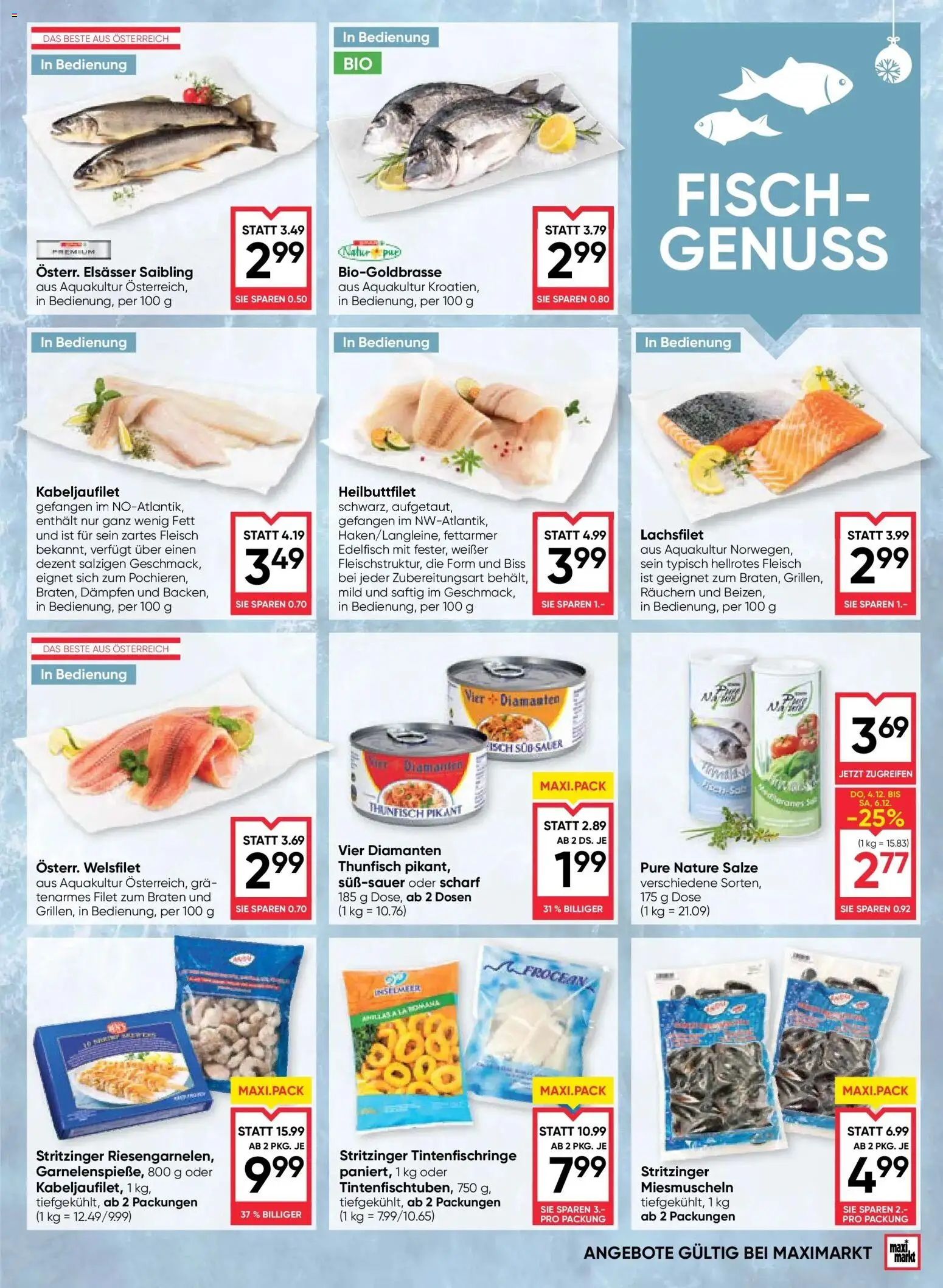 Maximarkt Vöcklabruck, Ried gültig ab 04.12.2025 | Seite: 7 | Produkte: Fisch