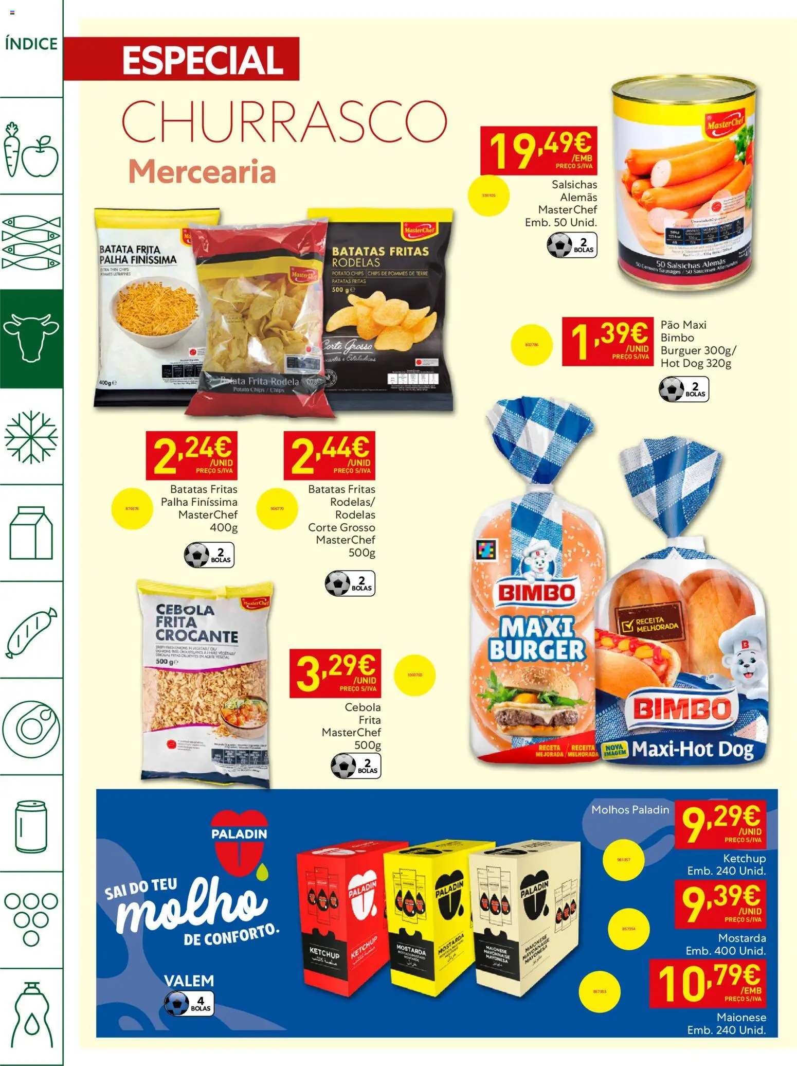 Recheio Horeca │ válido de 21.04.2026 | Página: 10 | Produtos: Batata, Batata frita, Cebola, Maionese