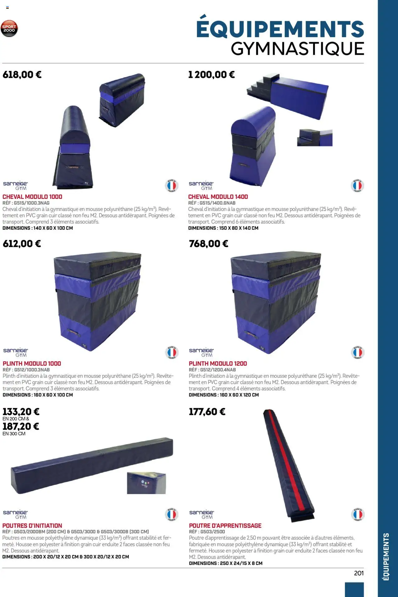 {H1} | Page: 201 | Produits: Mousse, Poignées