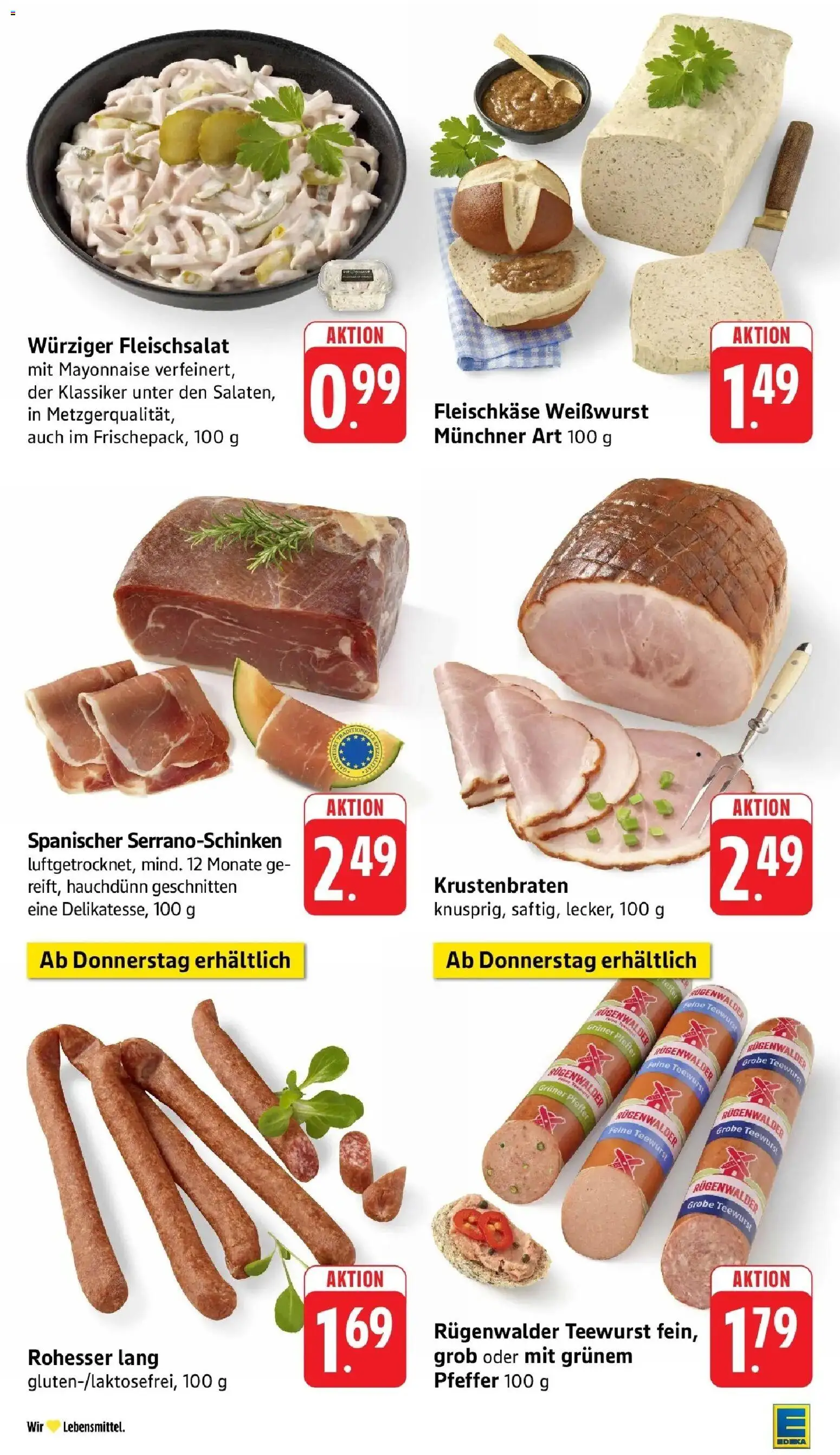 Edeka prospekt Steinfeld	 – gültig ab 02.03.2026 | Seite: 7 | Produkte: Weißwurst, Krustenbraten, Mayonnaise, Pfeffer