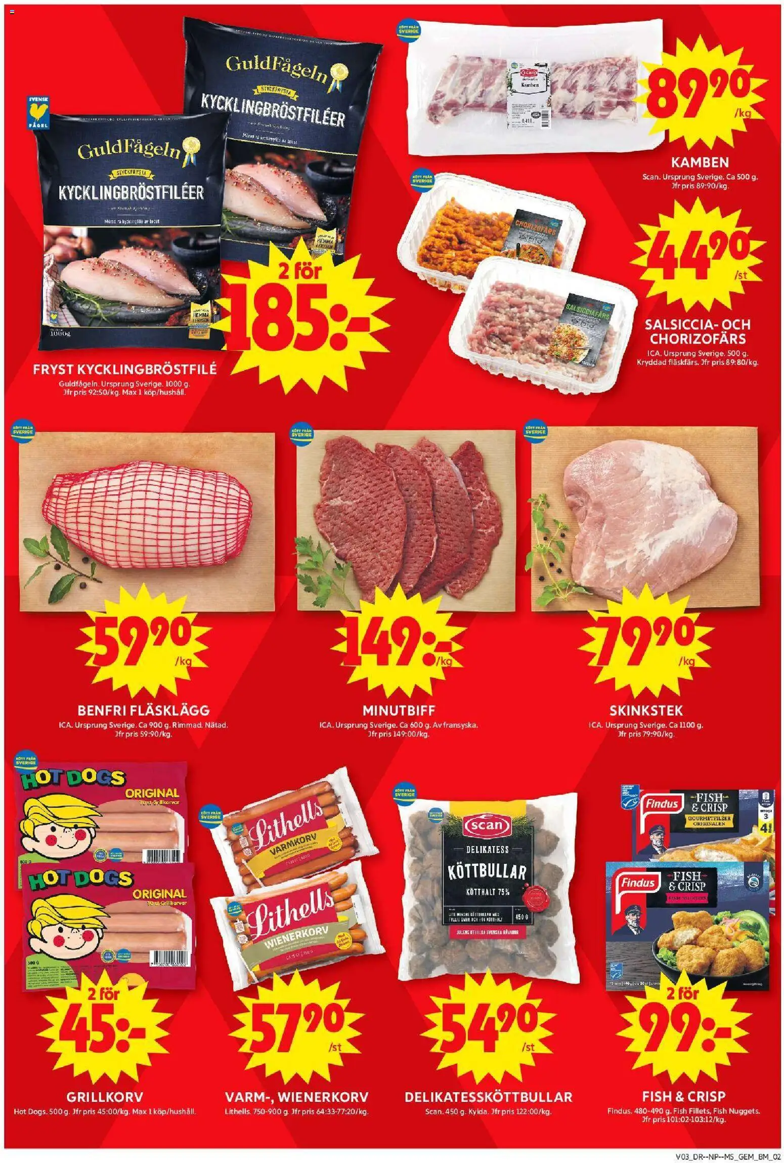 ICA Maxi reklamblad aktuell från 12.01.2026 | Sida: 2 | Produkter: Gem, Varmkorv, Köttbullar, Wienerkorv
