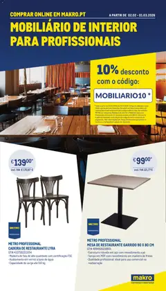 Pré-visualização Makro Mobiliário de interior para profissionais válido de 02.02.2026