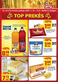 ČIA MARKET leidinys galioja nuo 18.11.2025