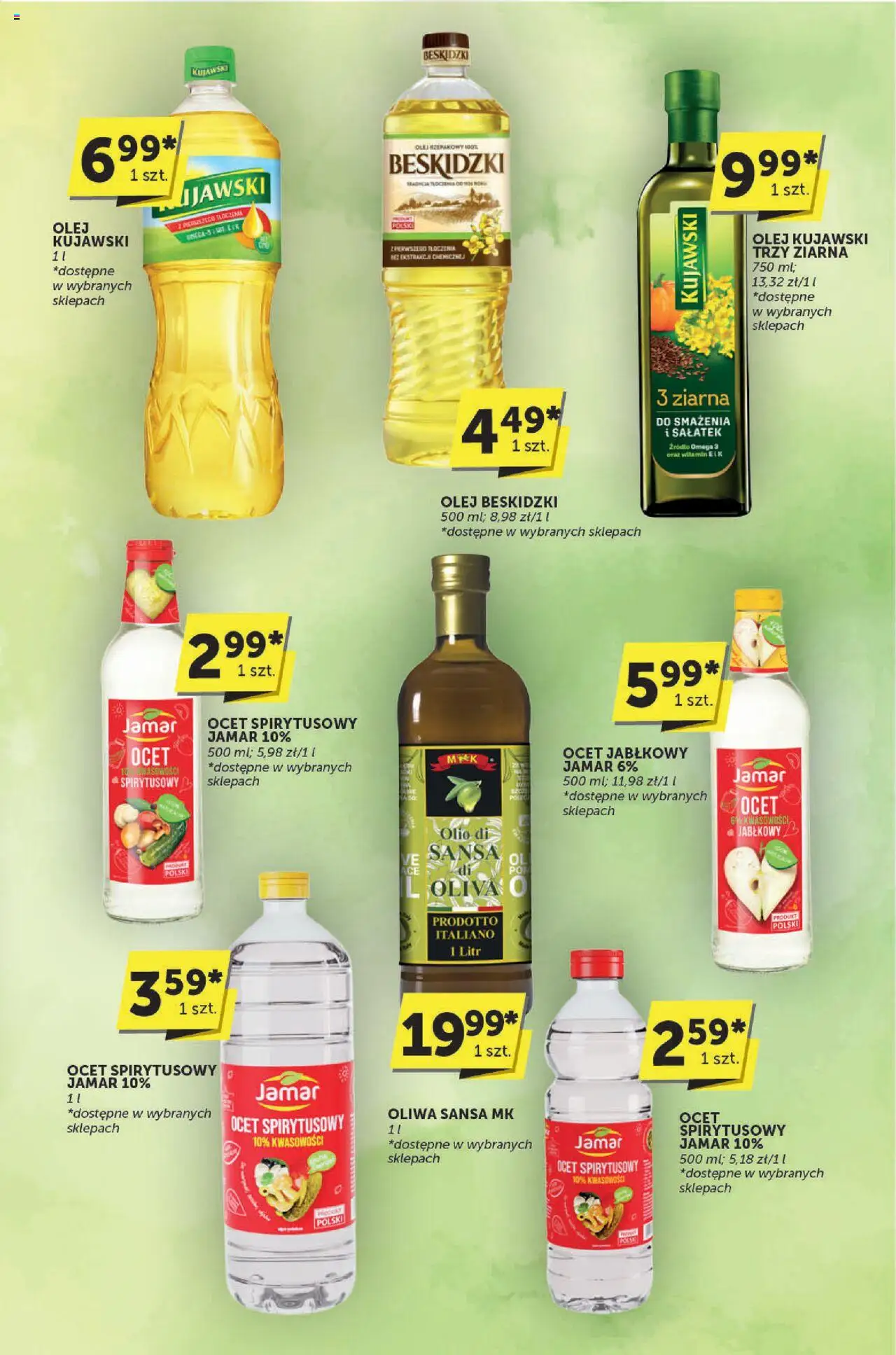 ABC Gazetka - Katalog od 18.09.2025 | Strona: 13 | Produkty: Ocet spirytusowy, Ocet, Ocet jabłkowy, Olej