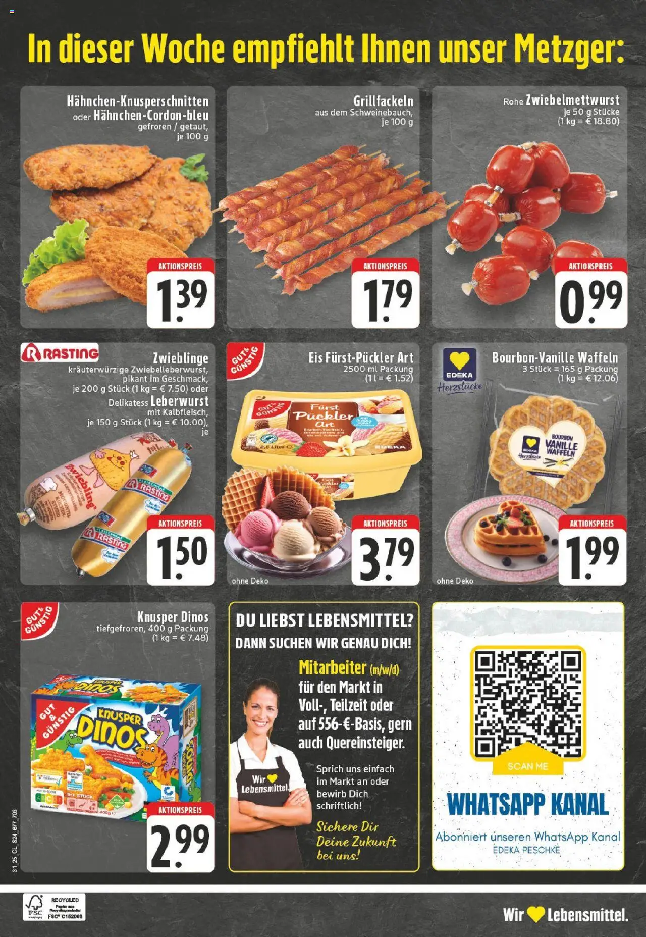 Edeka prospekt Ascheberg-Herbern	 - gültig ab dem 27.07.2025 | Seite: 24 | Produkte: Waffeln, Bourbon, Eis