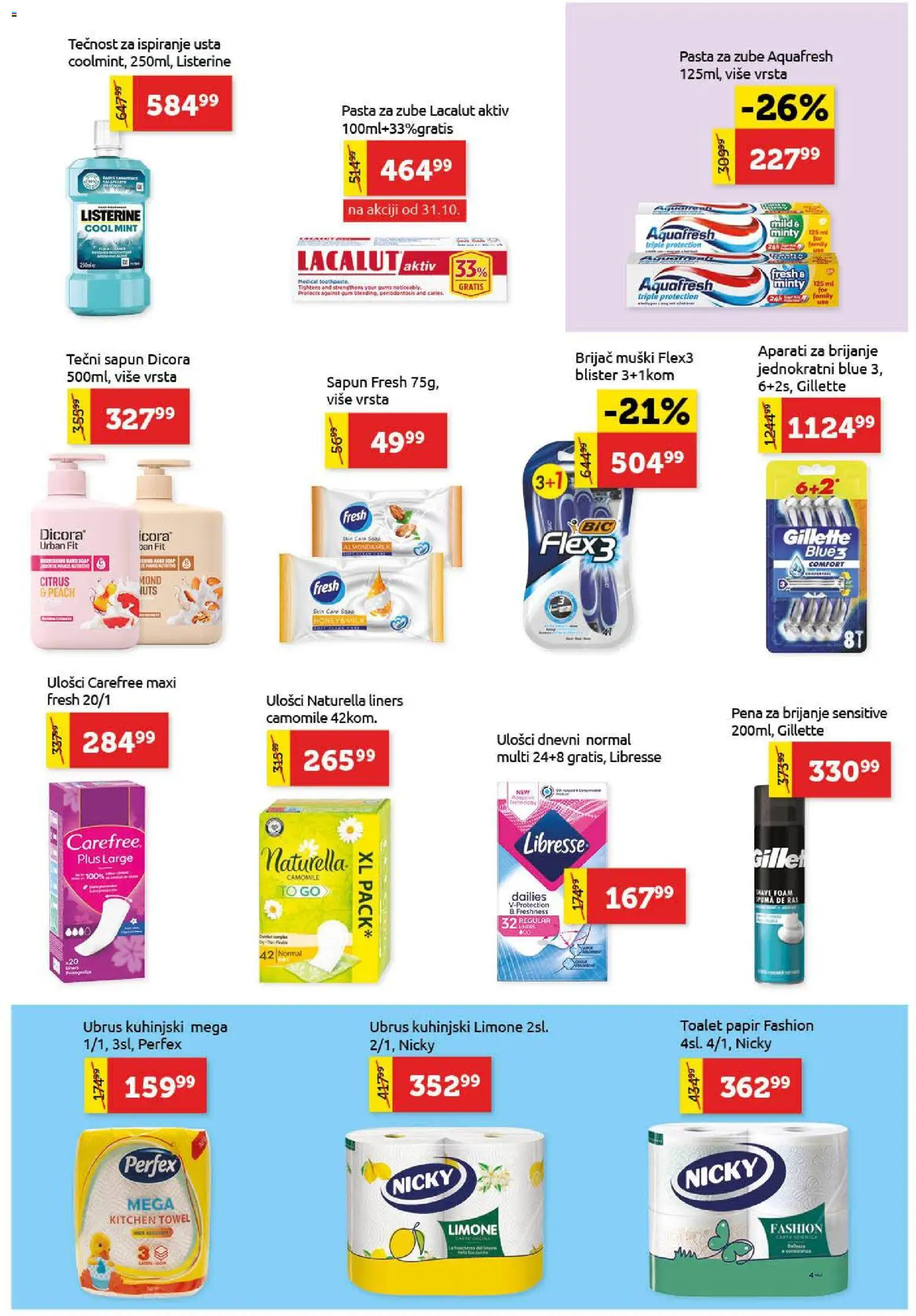 SuperVERO katalog - važi od 30.11.2025 | Strana: 21 | Proizvode: Tečni sapun, Brijač, Ubrus, Tečnost za ispiranje usta