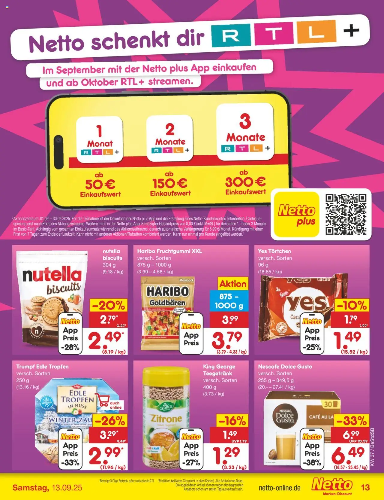 Netto Marken-Discount Prospekt 	 – gültig ab 08.09.2025 | Seite: 15 | Produkte: Nescafe, Nutella, Zitrone, Dolce gusto