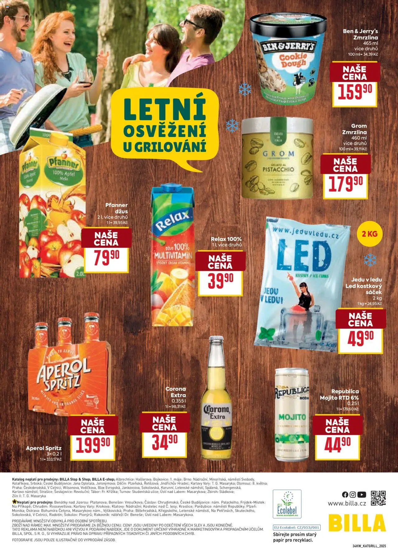 Billa leták - Grilování od 20.08.2025 | Strana: 14 | Produkty: Grilování, Spritz, Republica, Sáček