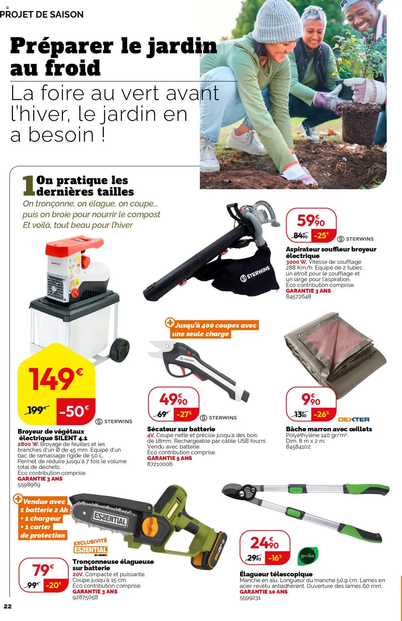 {H1} | Page: 22 | Produits: USB, Aspirateur, Tronçonneuse, Batterie