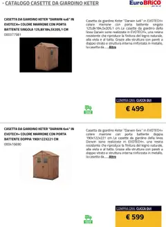 Anteprima del volantino Eurobrico Casette da Giardino Keter catalogo valido a partire dal 23.07.2025 | Pagina: 14 | Prodotti: Casette da Giardino