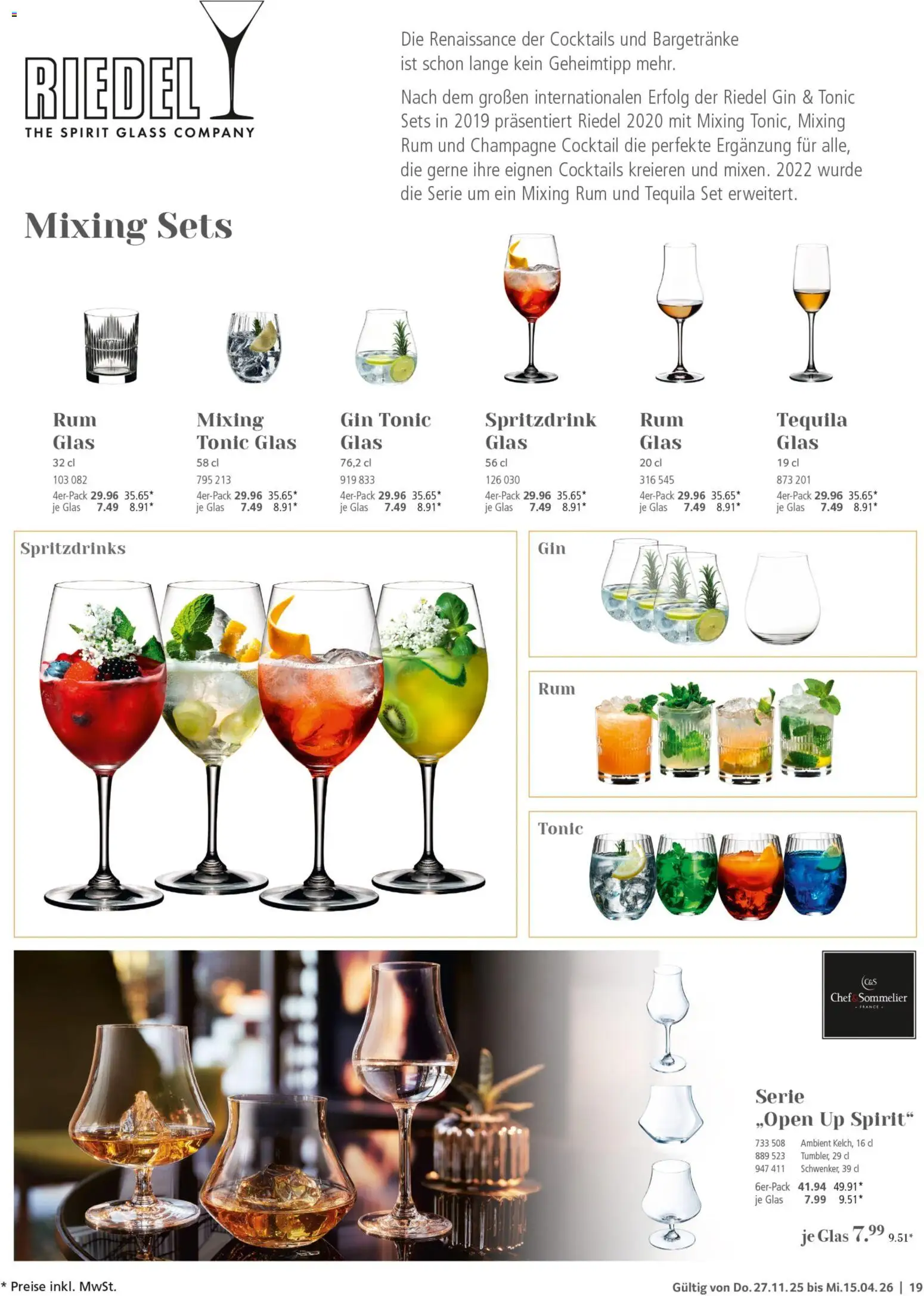 Selgros Kochen & Servieren – gültig ab 27.11.2025 | Seite: 19 | Produkte: Rum, Tequila, Gin