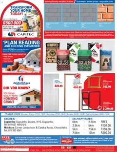 Cashbuild specials catalogue – valid from 20.10.2025 | Page: 4 | Products: Dates, Frame, Cement, Clay