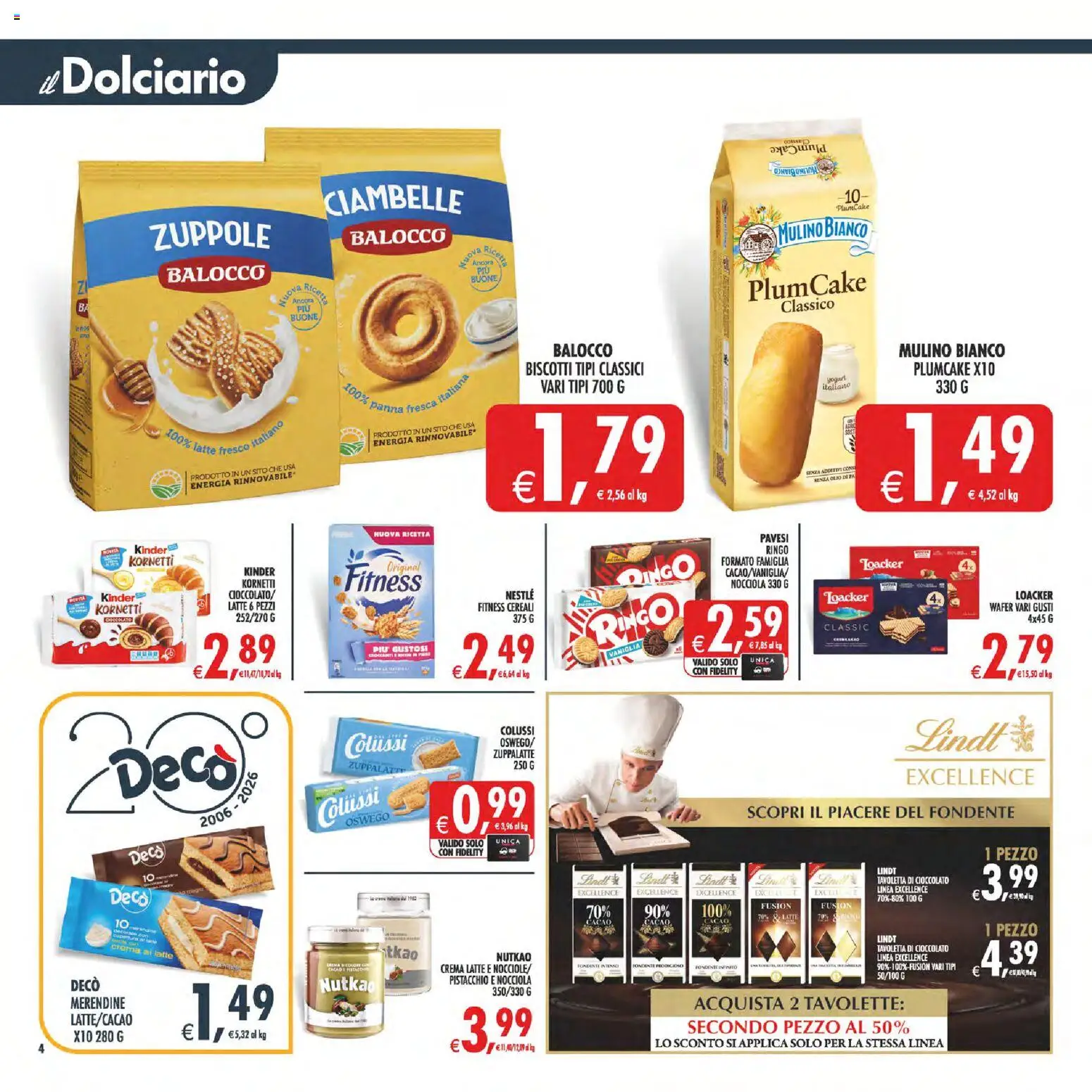 Volantino Decò del 17.04.2026 | Pagina: 5 | Prodotti: Crema, Panna, Plumcake, Merendine