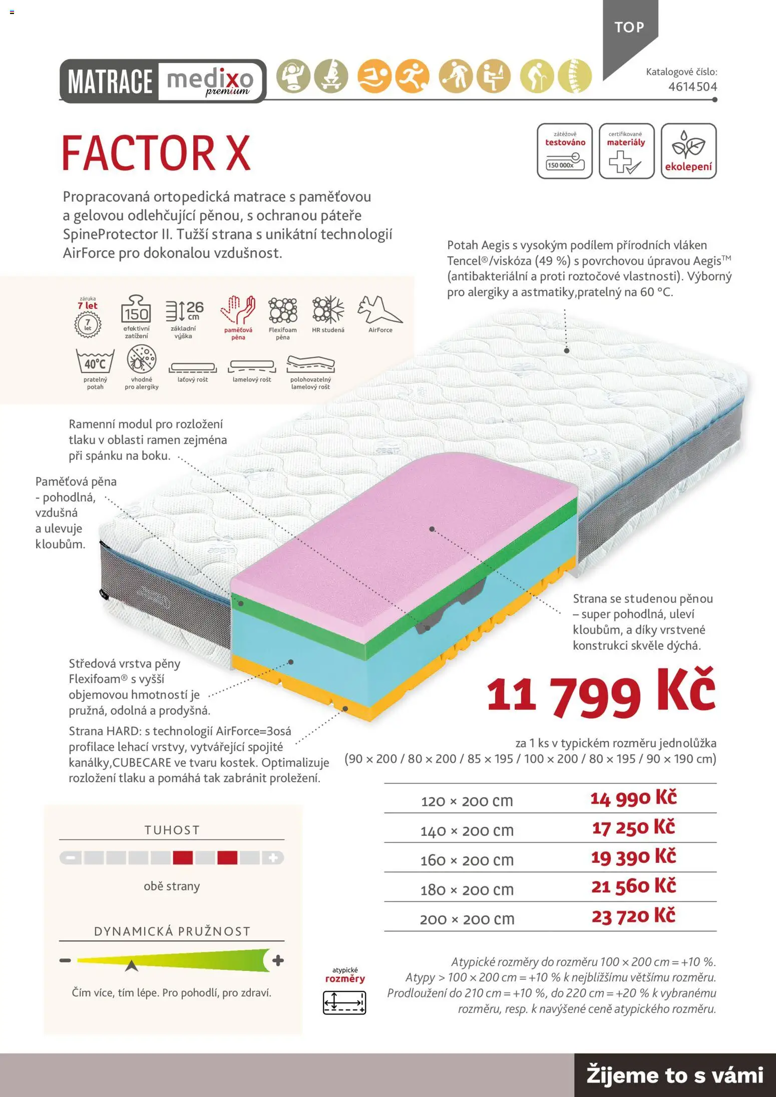 ASKO nábytek leták - Nabídka matrací od 01.01.2026 | Strana: 43 | Produkty: Matrace, Rošt