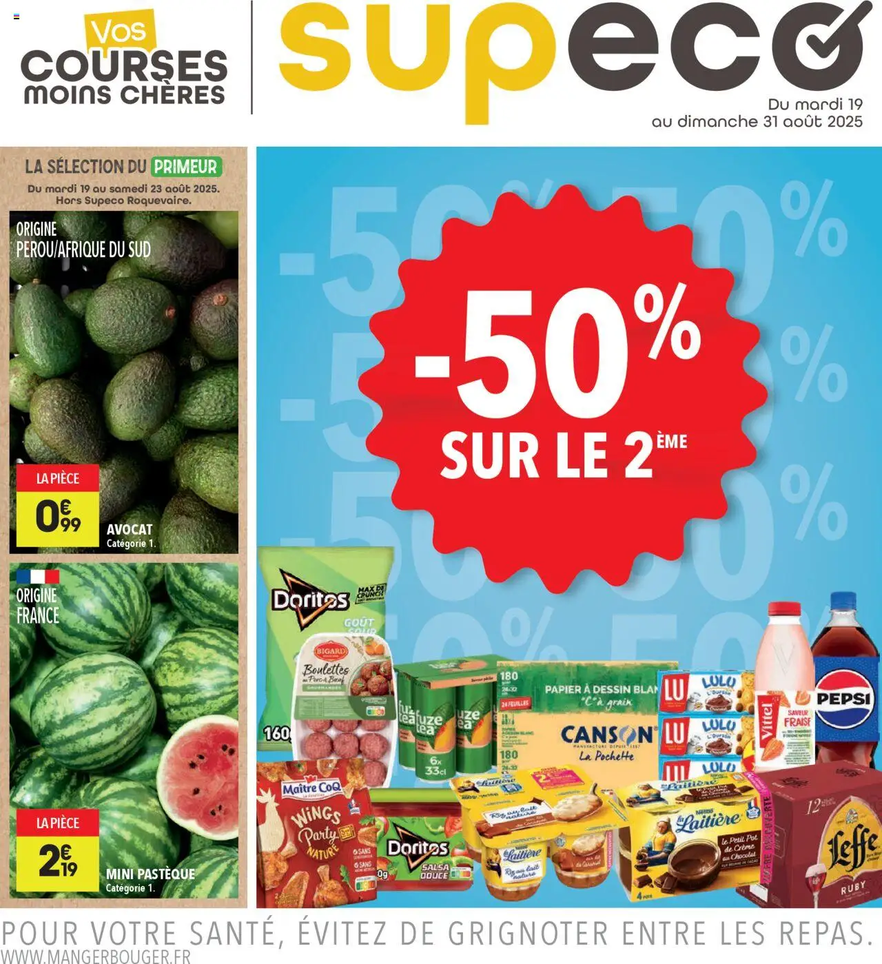  | Page: 1 | Produits: Fraise, Pastèque, Chocolat, Crème