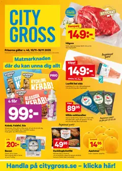 City Gross - erbjudanden - Förhandsvisning av reklamblad från butik City Gross aktuell från 10.11.2025