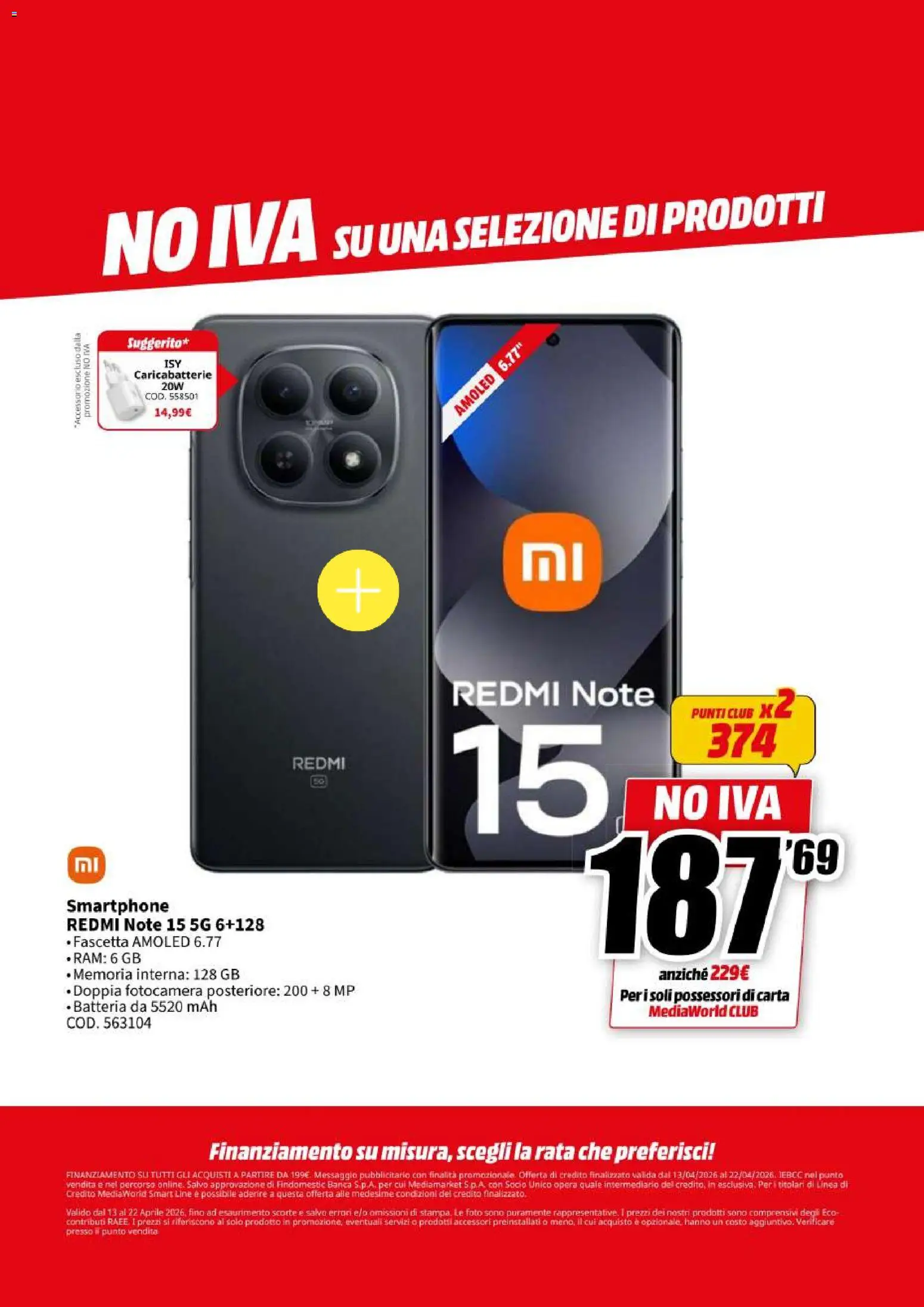 Volantino Media World del 13.04.2026 | Pagina: 15