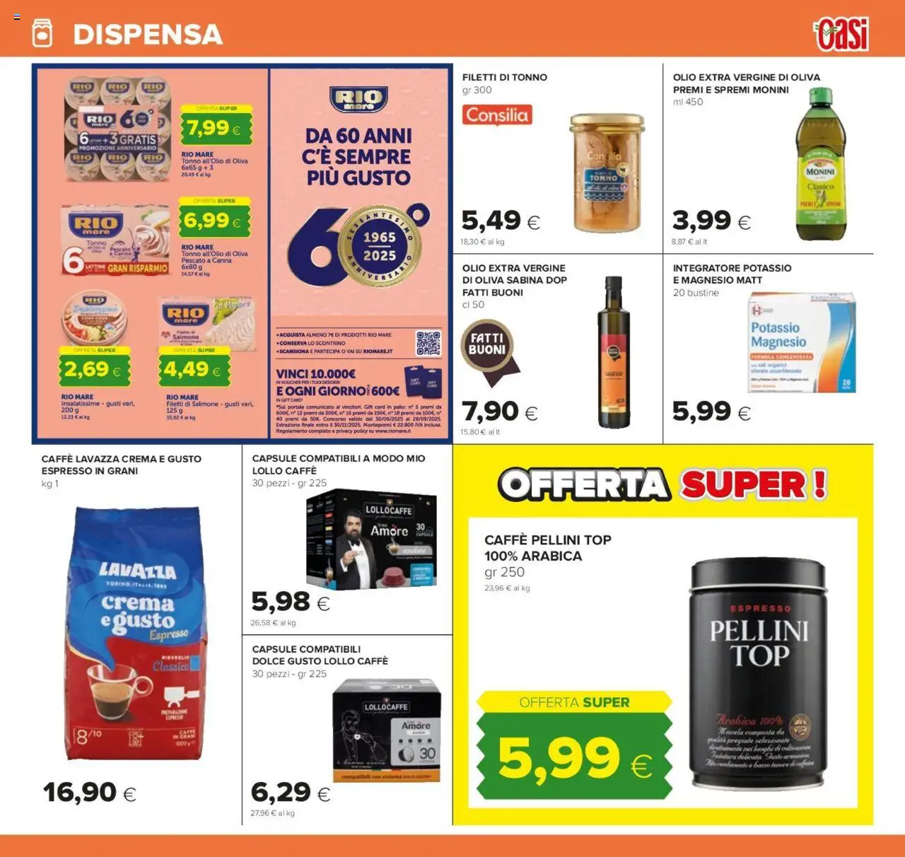 Volantino Oasi del 24.07.2025 | Pagina: 17 | Prodotti: Crema, Salmone, Top, Tonno