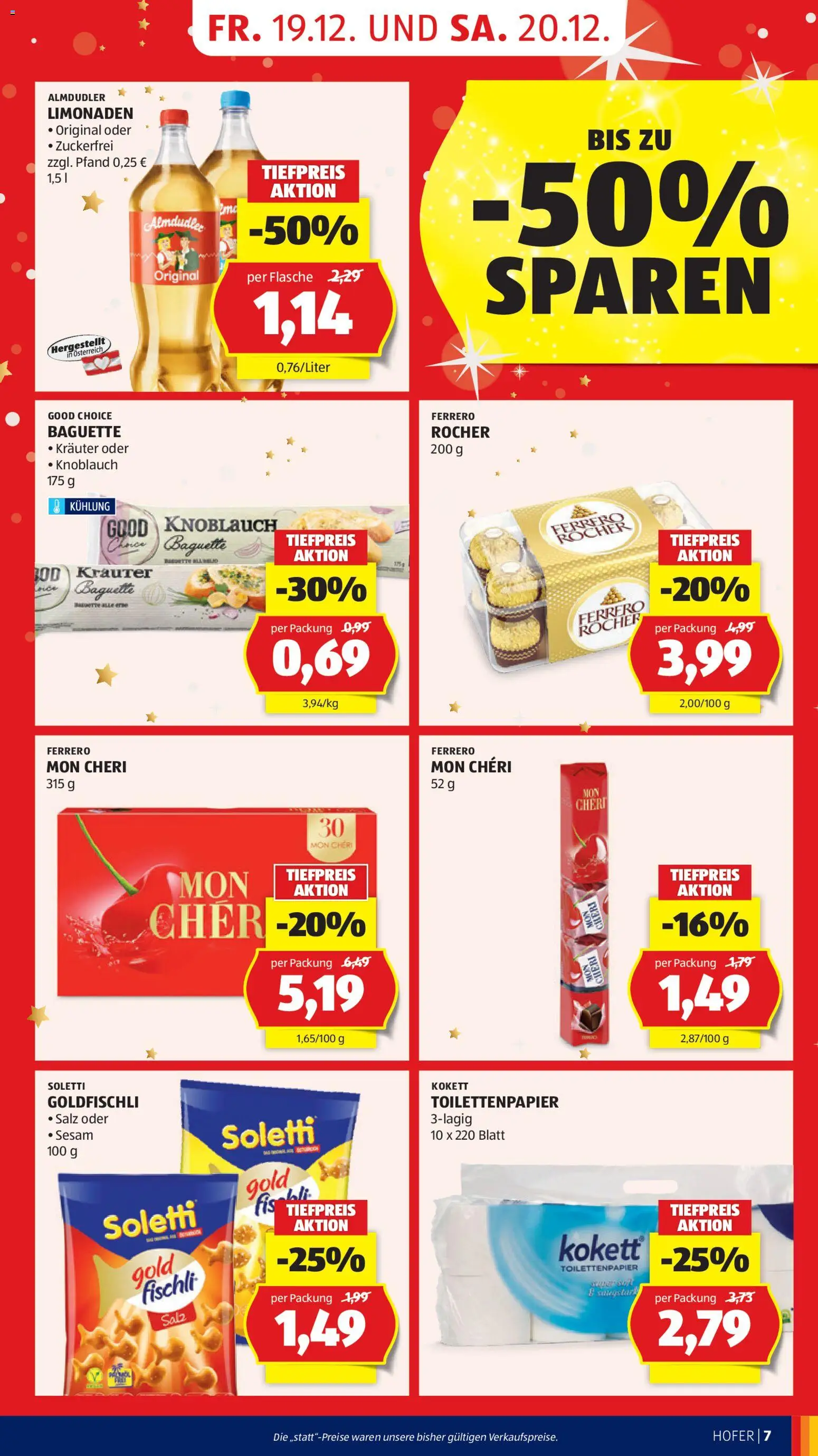 Hofer Flugblatt gültig ab 19.12.2025 | Seite: 9 | Produkte: Salz, Knoblauch, Jääkaappipakastin