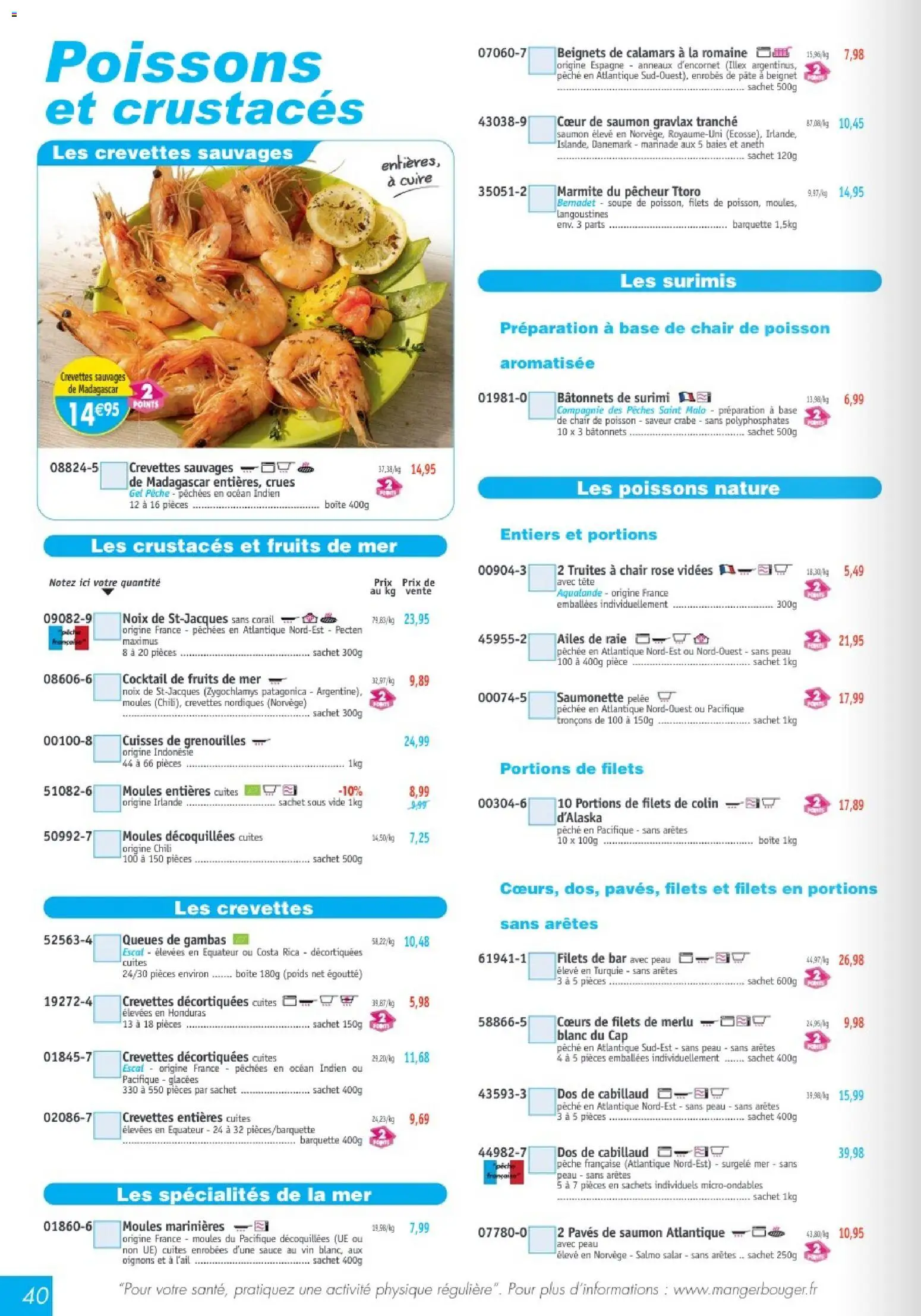 {H1} | Page: 40 | Produits: Soupe, Crevettes, Dos de cabillaud, Oignons