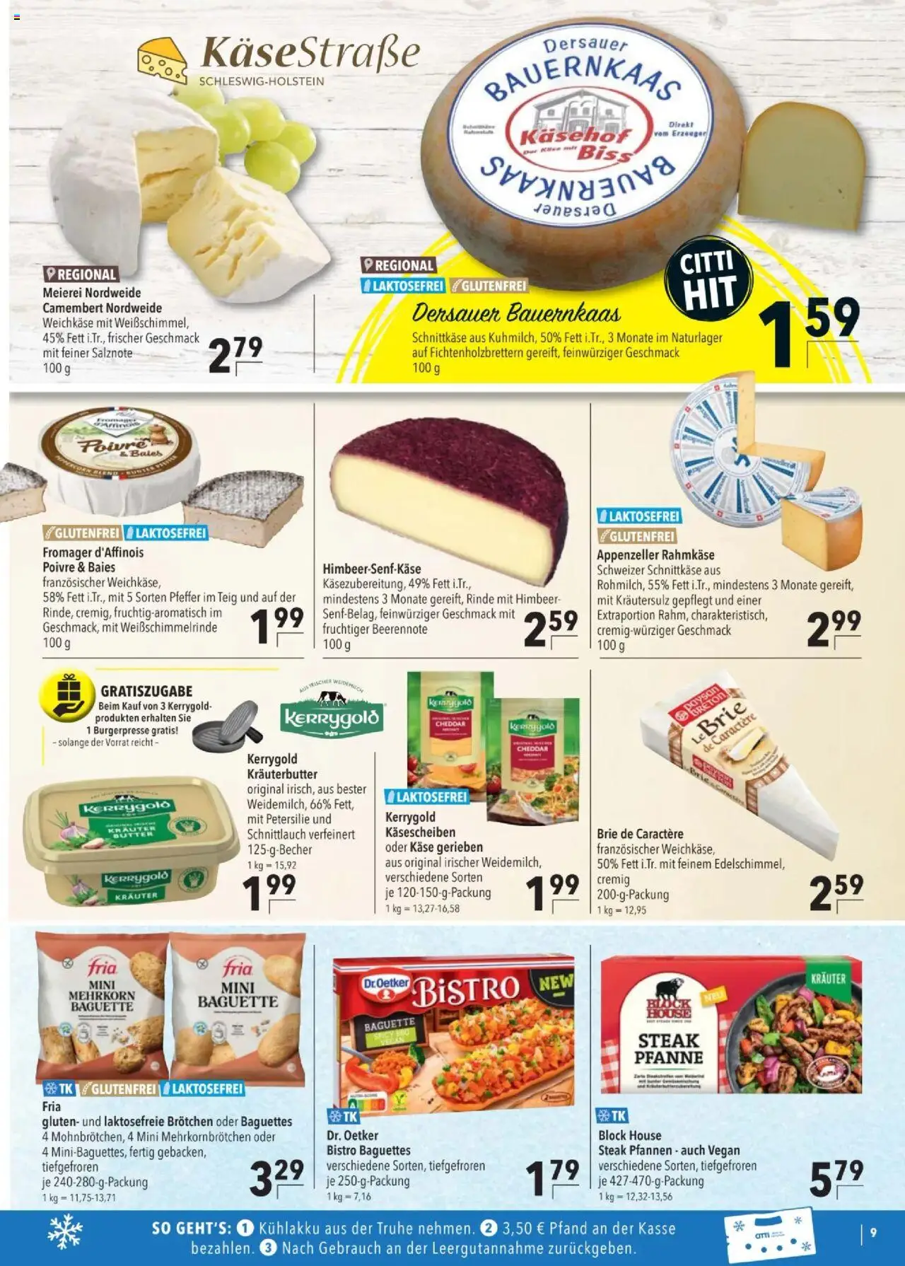 CITTI Tilbudsavis gyldig fra 06.08.2025 | Side: 9 | Produkter: Camembert, Cheddar, Rom
