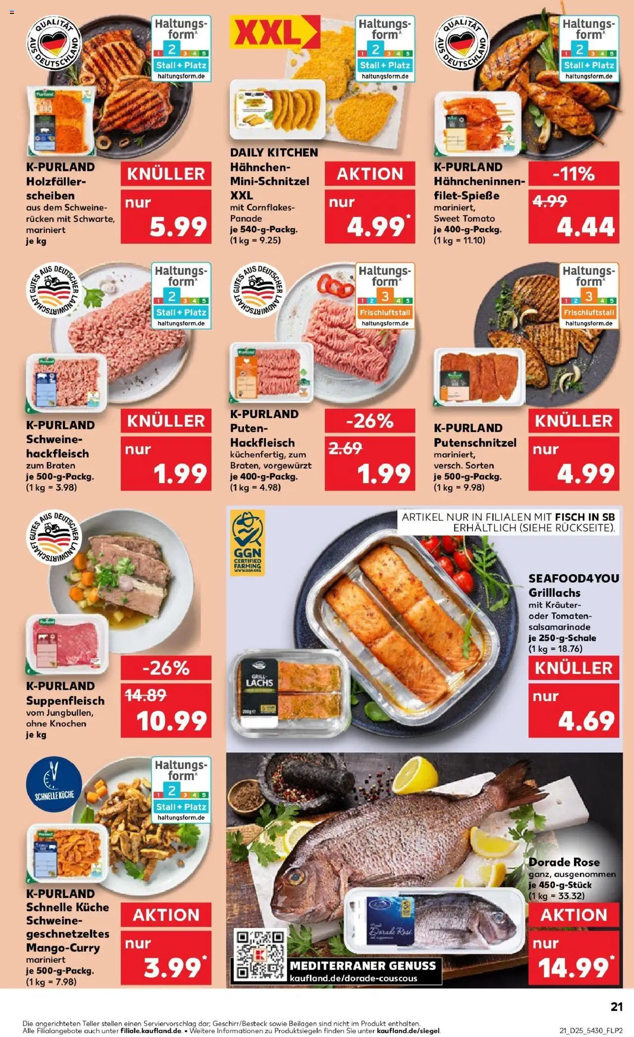 Kaufland prospekt Zimmern Ob Rottweil	 - gültig ab dem 22.06.2025 | Seite: 34 | Produkte: Dorade, Küche, Schnitzel, Fisch
