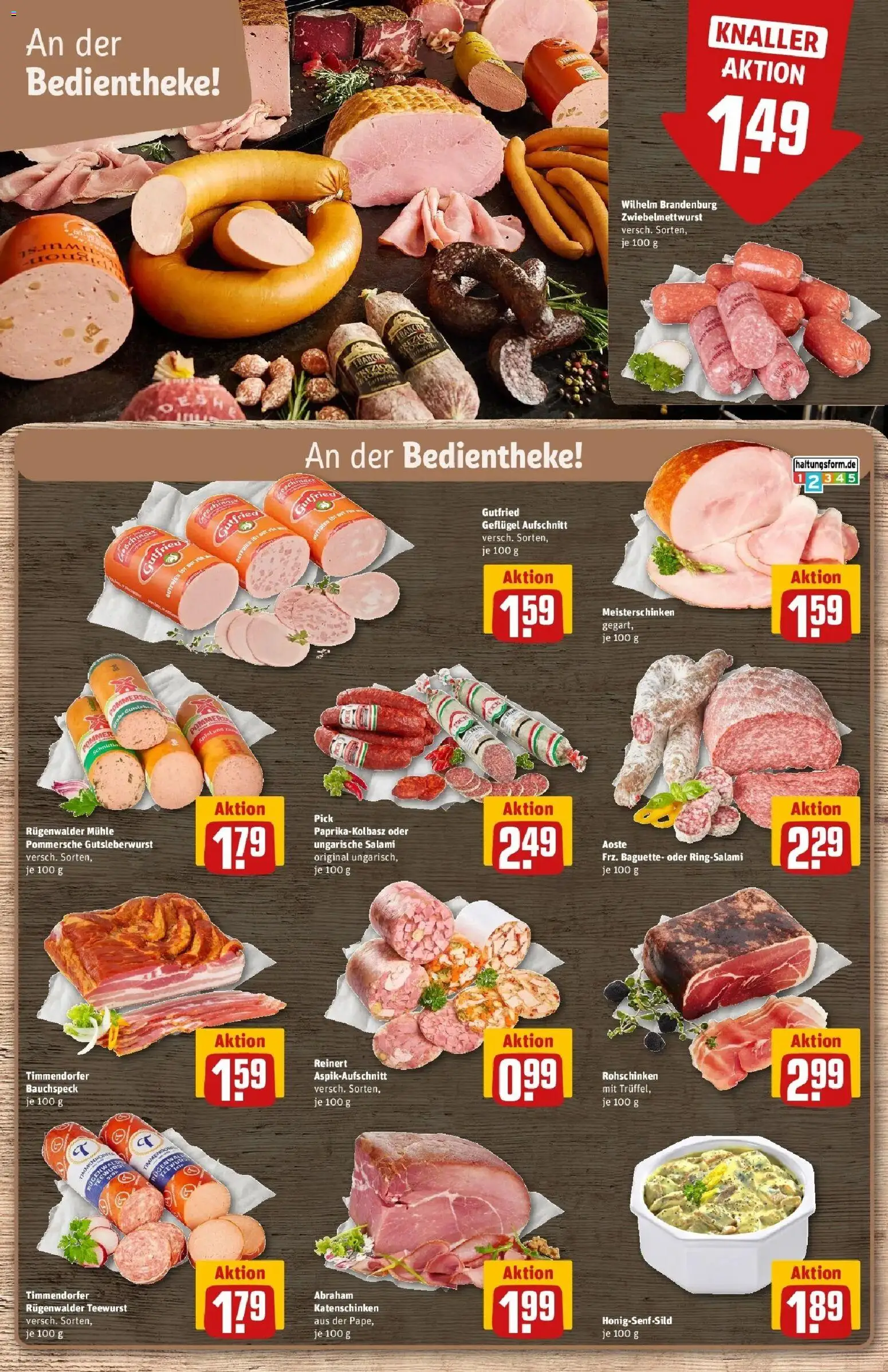 Rewe Prospekt Hamburg 50 (Altona)	 – gültig ab 30.03.2026 | Seite: 14 | Produkte: Mühle, Baguette, Salami