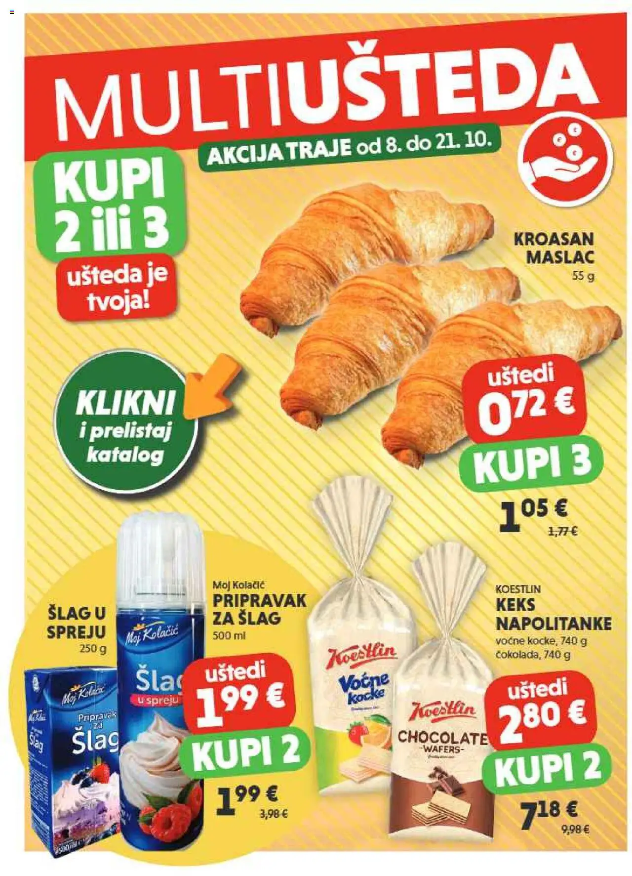 Studenac katalog | vrijedi od 22.10.2025 | Stranica: 2 | Proizvodi: Maslac, Keks, Kroasan, Šlag