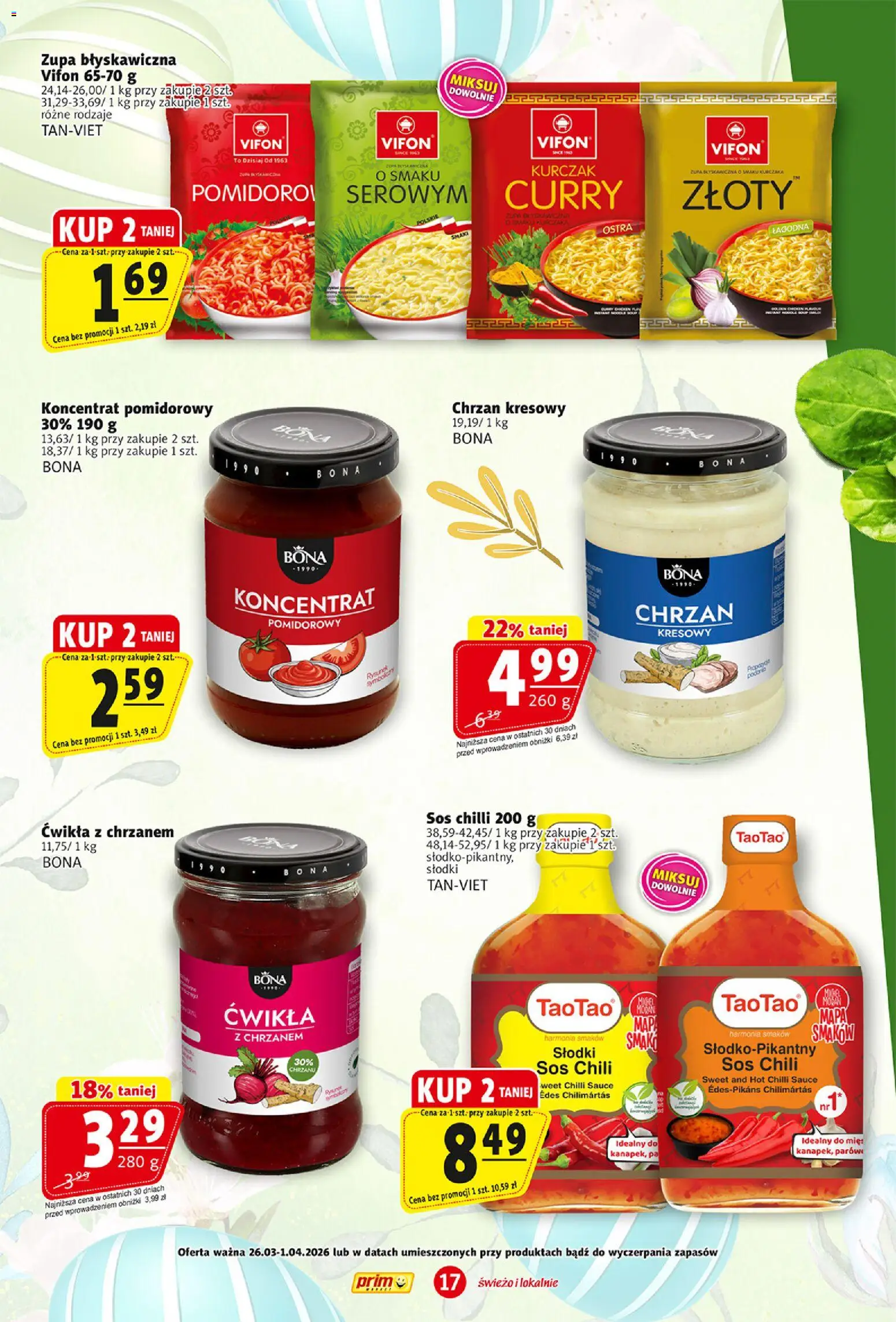 Prim Market gazetka od 26.03.2026 | Strona: 17 | Produkty: Curry, Kurczak, Vifon, Zupa