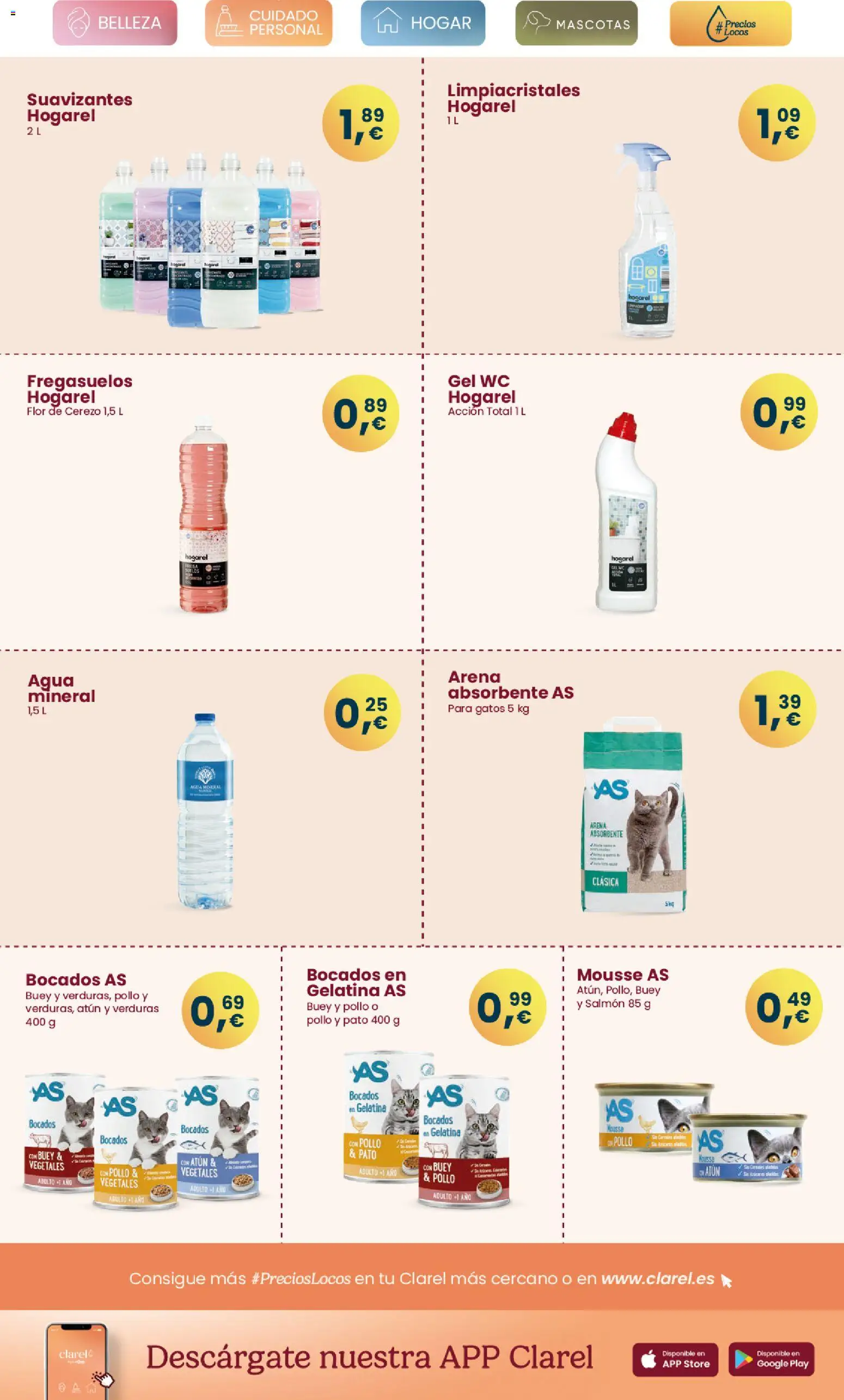 Clarel - folleto │ válido desde el 22.04.2026 | Página: 15 | Productos: Gelatina, Limpiacristales, Mousse, Agua mineral