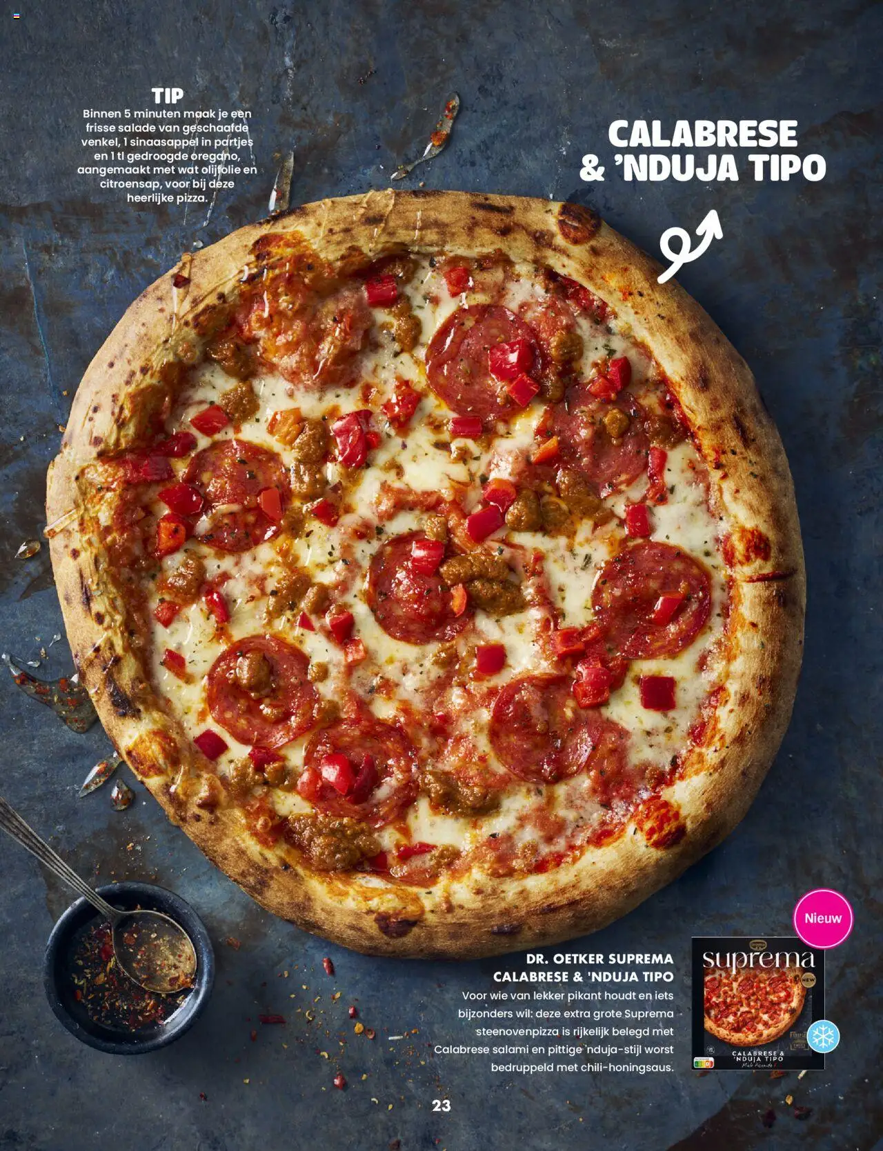 | Pagina: 23 | Producten: Salami, Pizza, Olijfolie, Salade