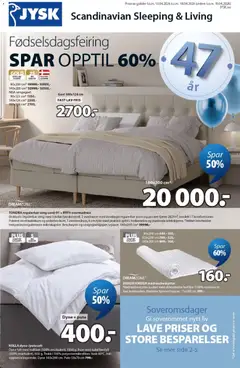 Forhåndsvisning av JYSK kundeavis gyldig fra 13.04.2026