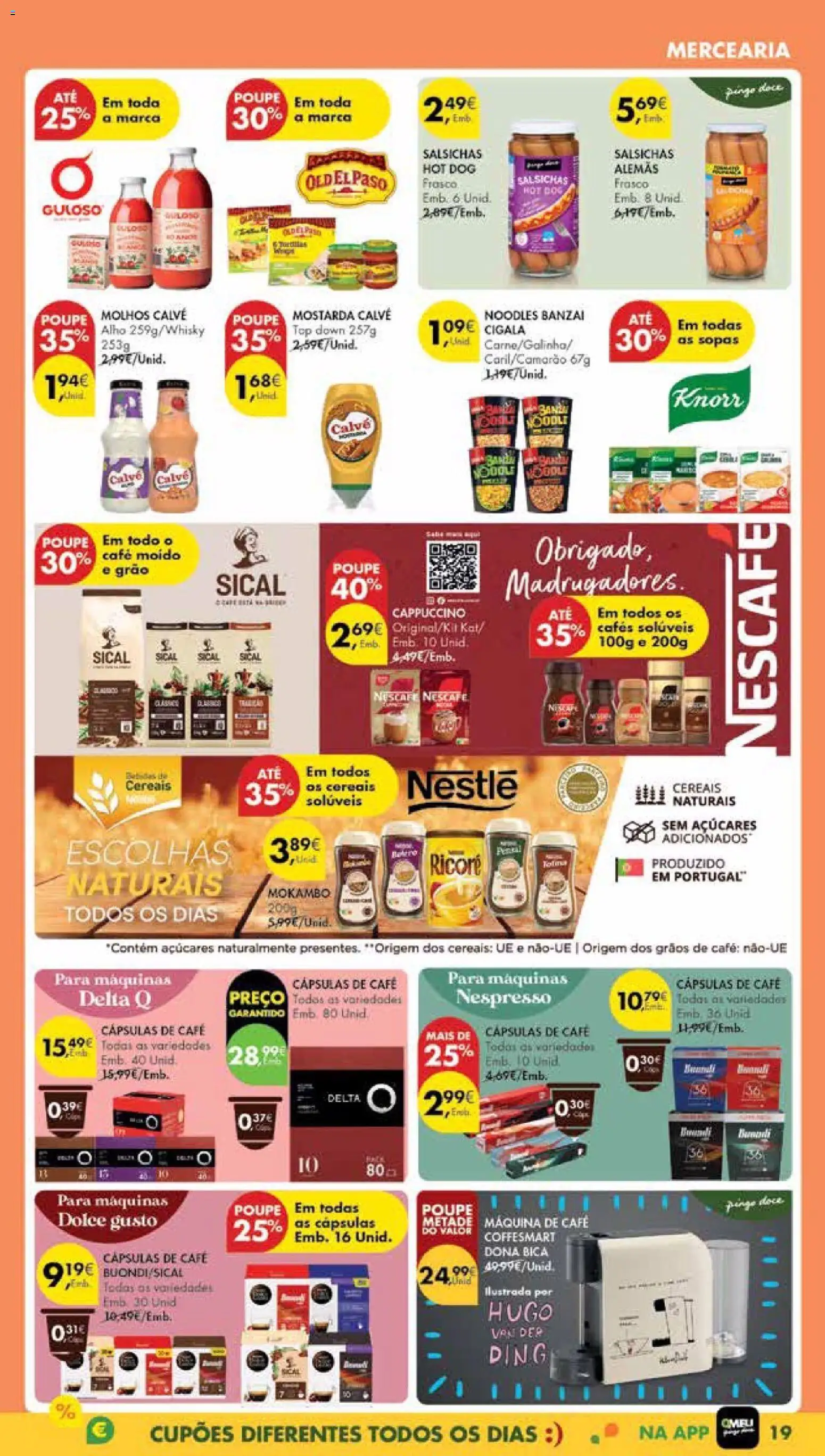Pingo Doce Poupe Esta Semana Madeira │ válido de 25.11.2025 | Página: 19 | Produtos: Knorr, Nestlé, Café, Cereais