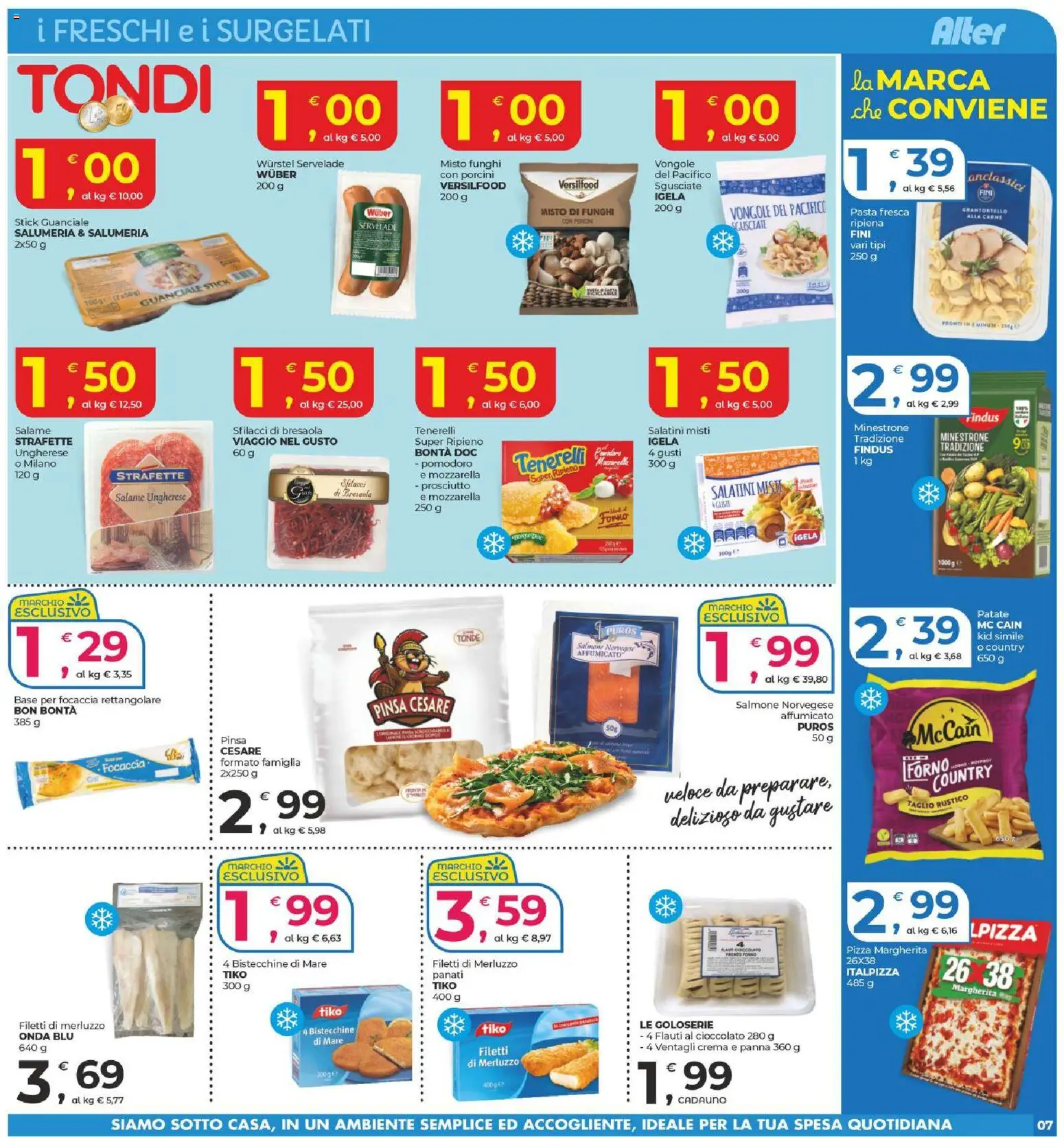 Volantino Alter Discount del 23.01.2026 | Pagina: 7 | Prodotti: Salatini, Bresaola, Panna, Prosciutto