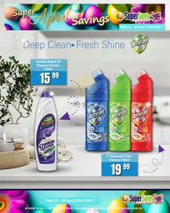 Super Save specials catalogue – valid from 25.04.2026 | Page: 64 | Products: Toilet, Bleach, Cream