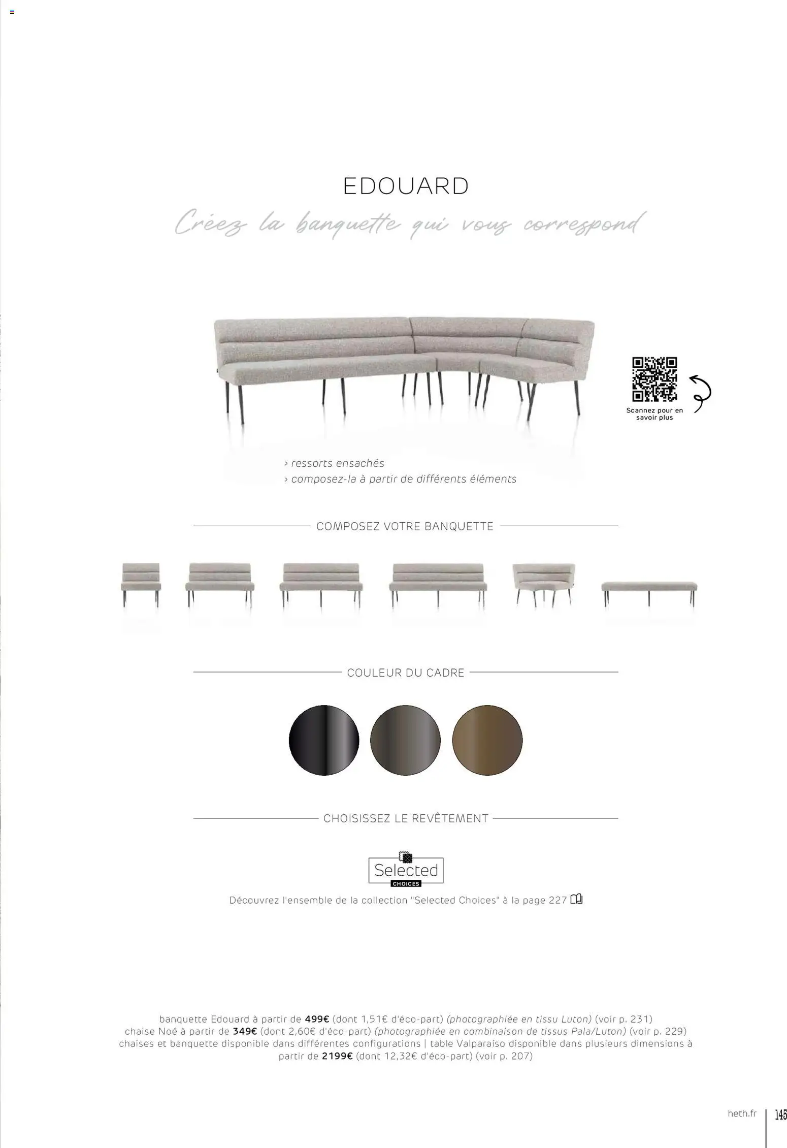 {H1} | Page: 145 | Produits: Table, Chaise, Combinaison, Cadre