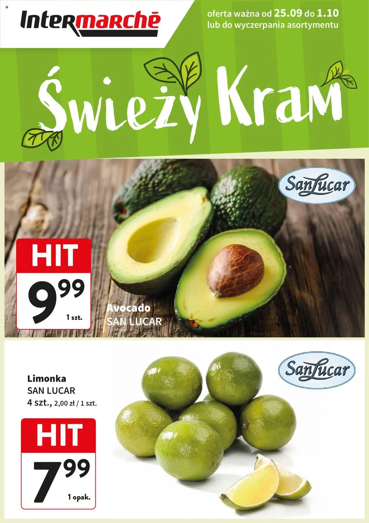 Intermarche Gazetka - Świeży Hit od 25.09.2025 | Strona: 2 | Produkty: Limonka
