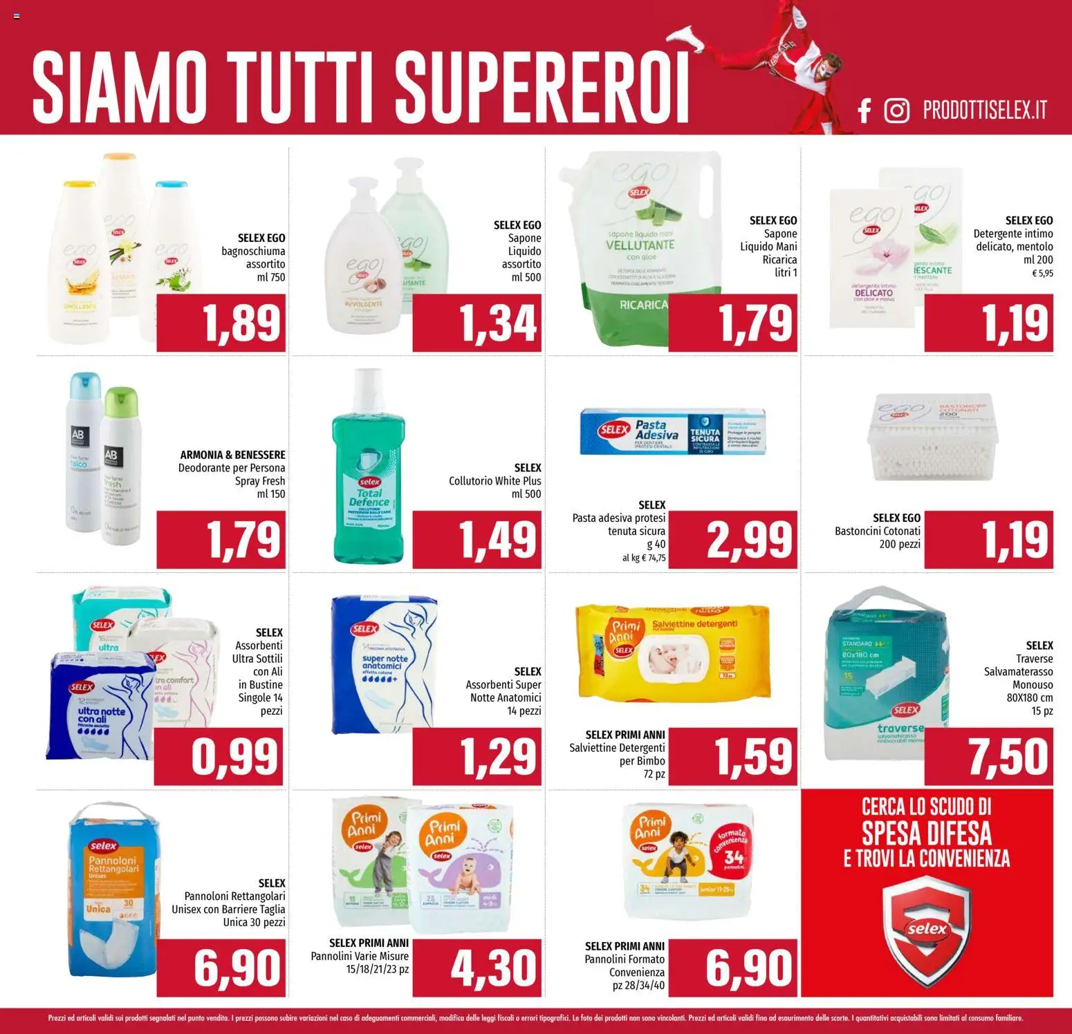 Volantino Famila del 09.10.2025 | Pagina: 13 | Prodotti: Sapone, Bagnoschiuma, Detergente intimo, Intimo