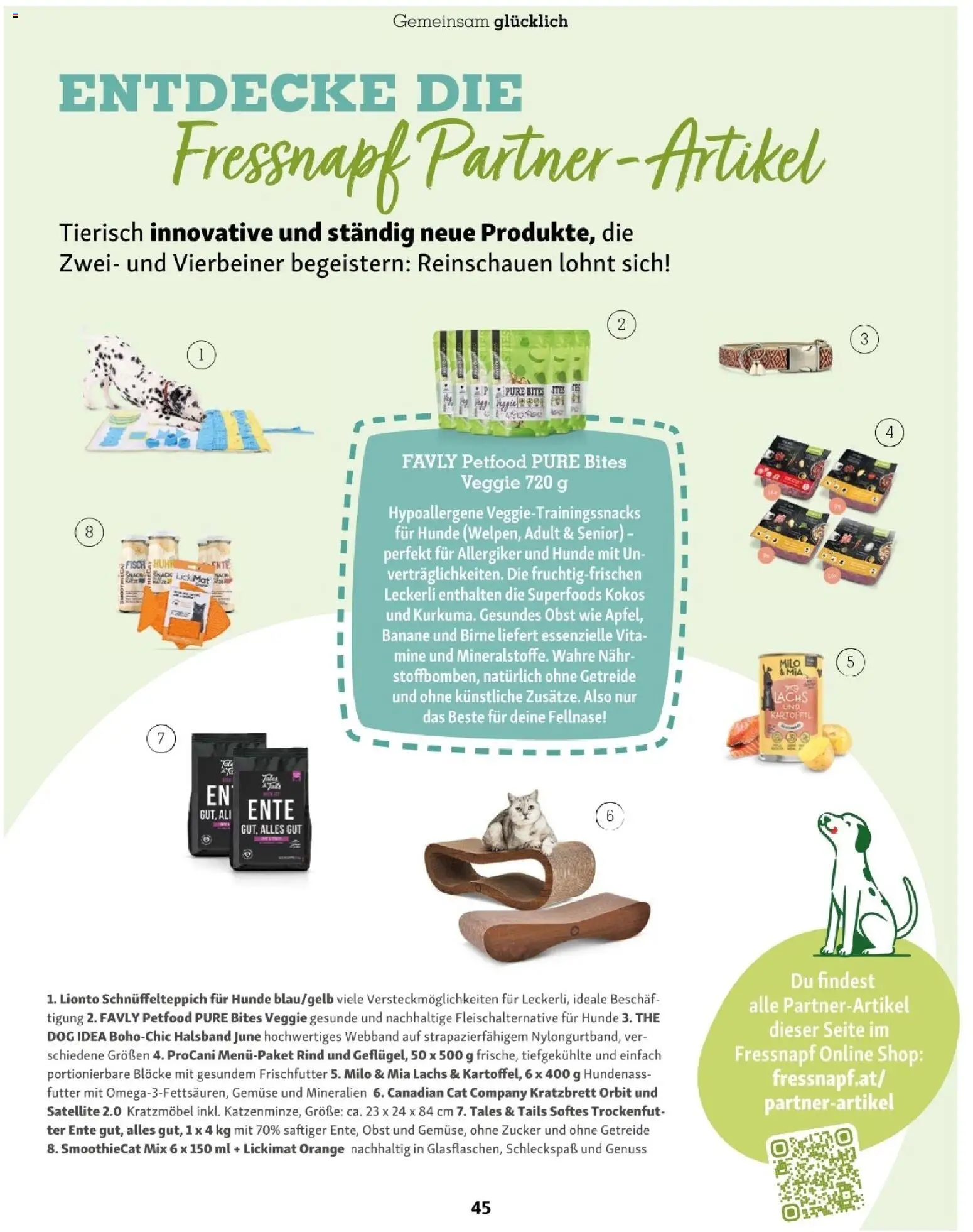 Fressnapf Friends 06/25 gültig ab 01.11.2025 | Seite: 45 | Produkte: Getreide, Gemüse, Obst, Fisch