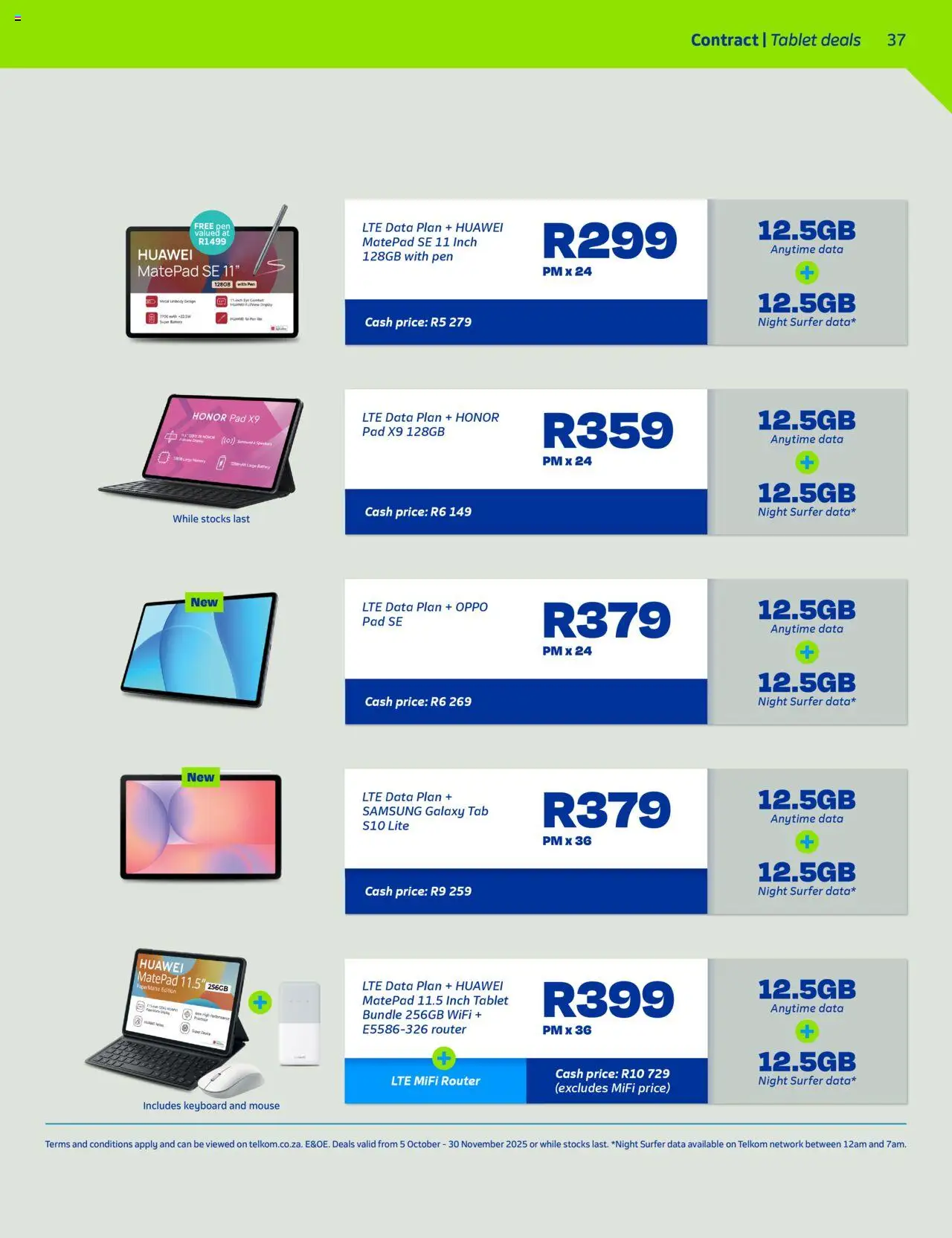 New Telkom catalogue – valid from 05.10.2025 | Page: 35 | Products: Router, Mouse, Keyboard, Battery
