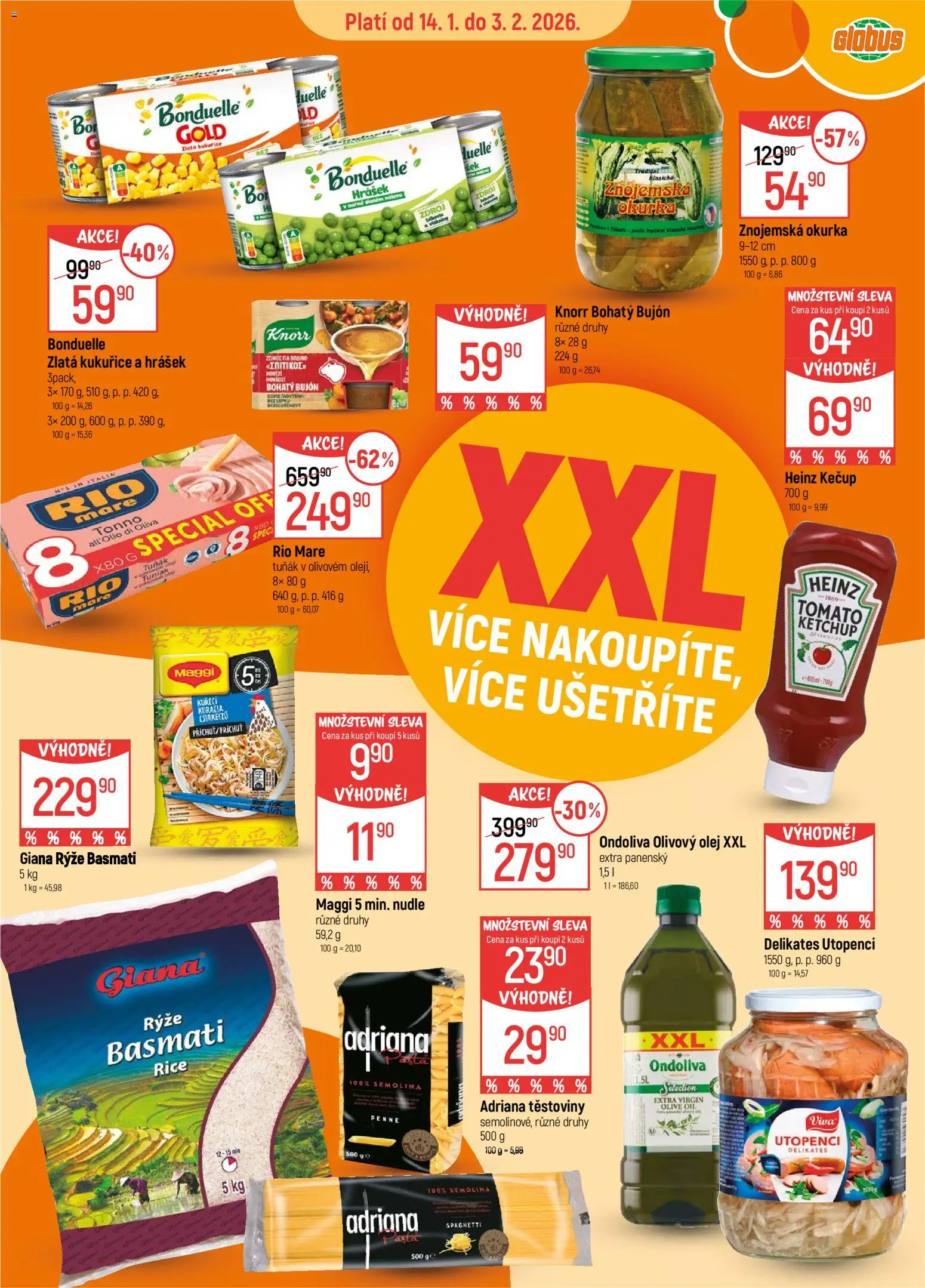 Globus leták - Brno od 14.01.2026 | Strana: 10 | Produkty: Maggi, Rýže, Rio mare, Knorr