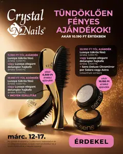 Crystal Nails Tündöklően fényes ajándékok - amely érvényes a következő dátumtól: 12.03.2026