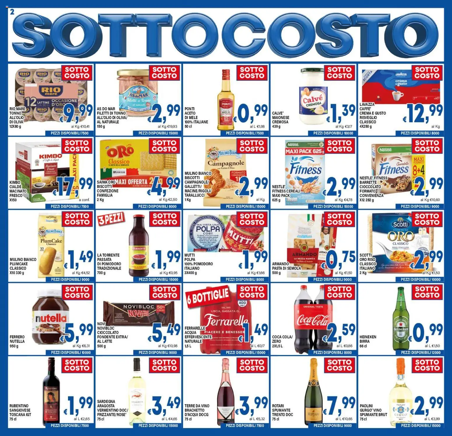 Volantino DEM del 17.03.2026 | Pagina: 2 | Prodotti: Crema, Biscotti, Aceto, Macinato